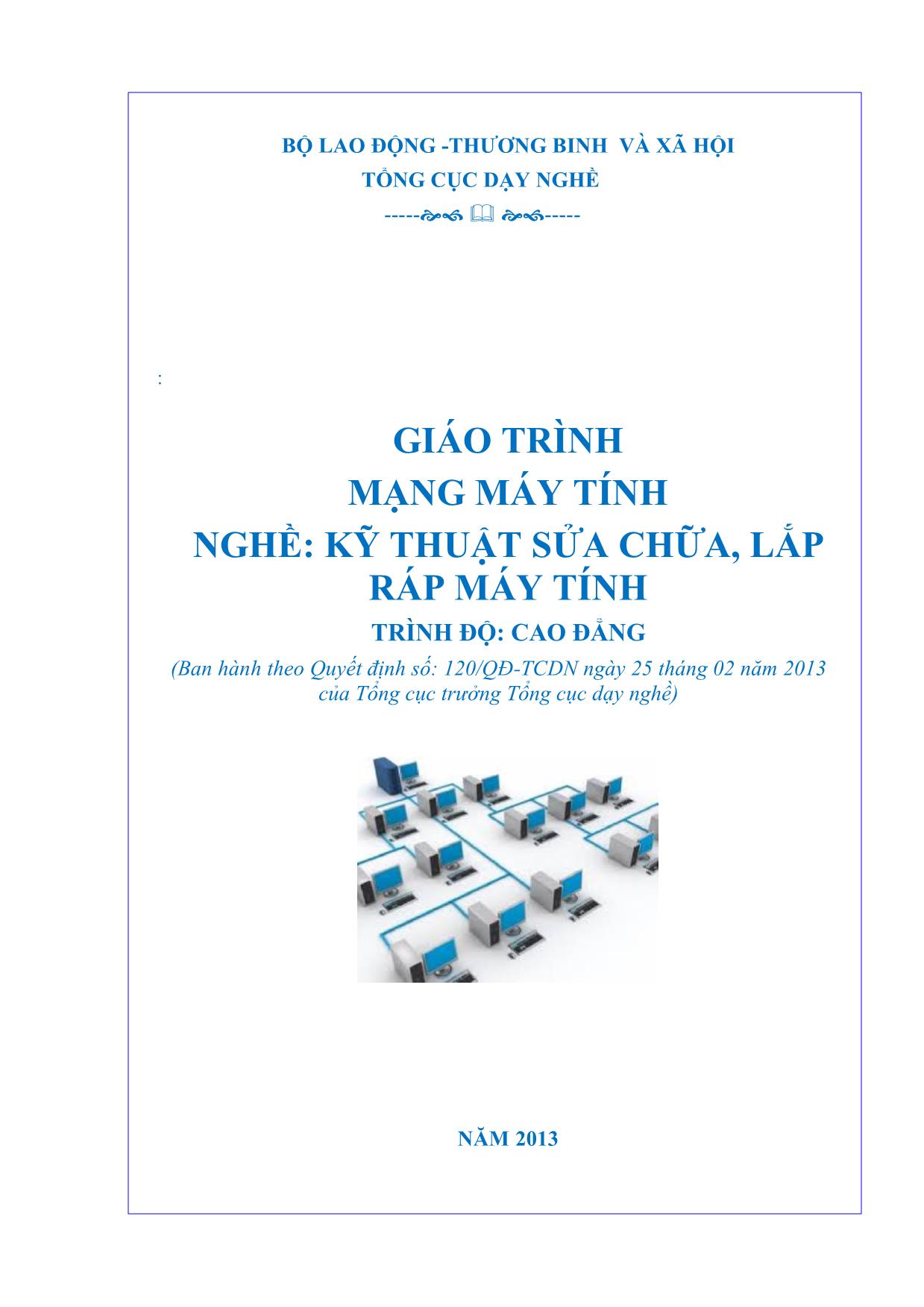 Giáo trình Mạng máy tính - Chương 1+2 trang 1