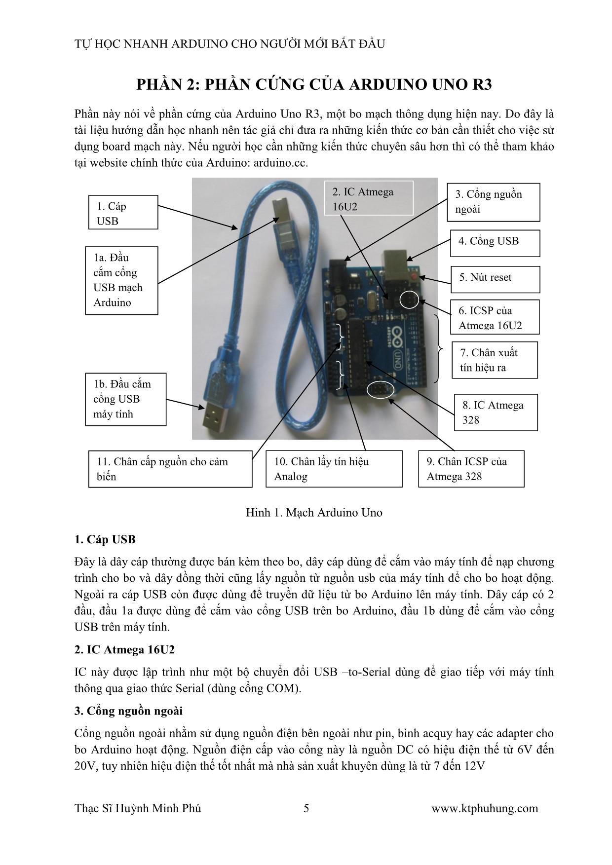 Tài liệu Tự học nhanh Arduino cho người mới bắt đầu trang 5