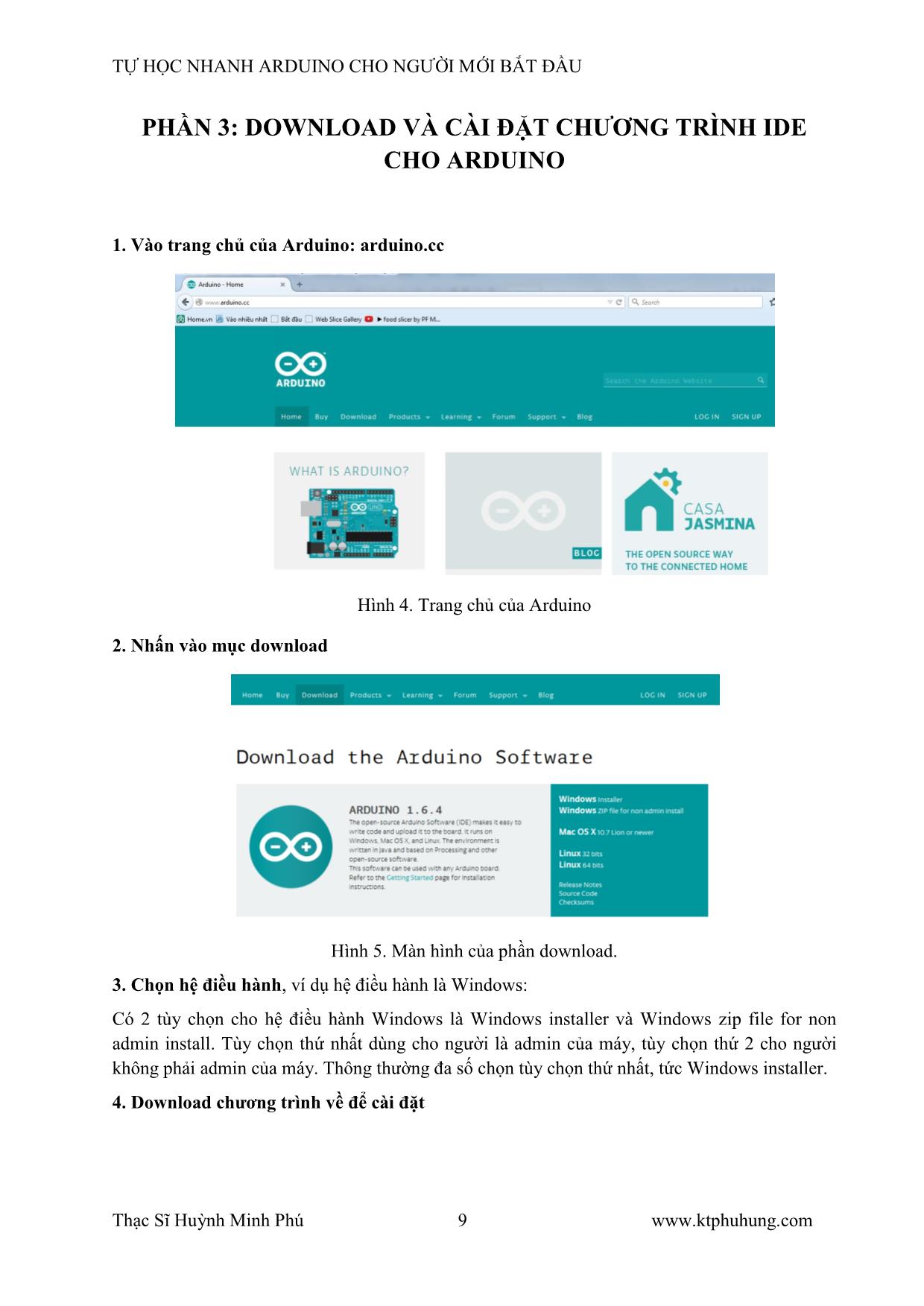 Tài liệu Tự học nhanh Arduino cho người mới bắt đầu trang 9