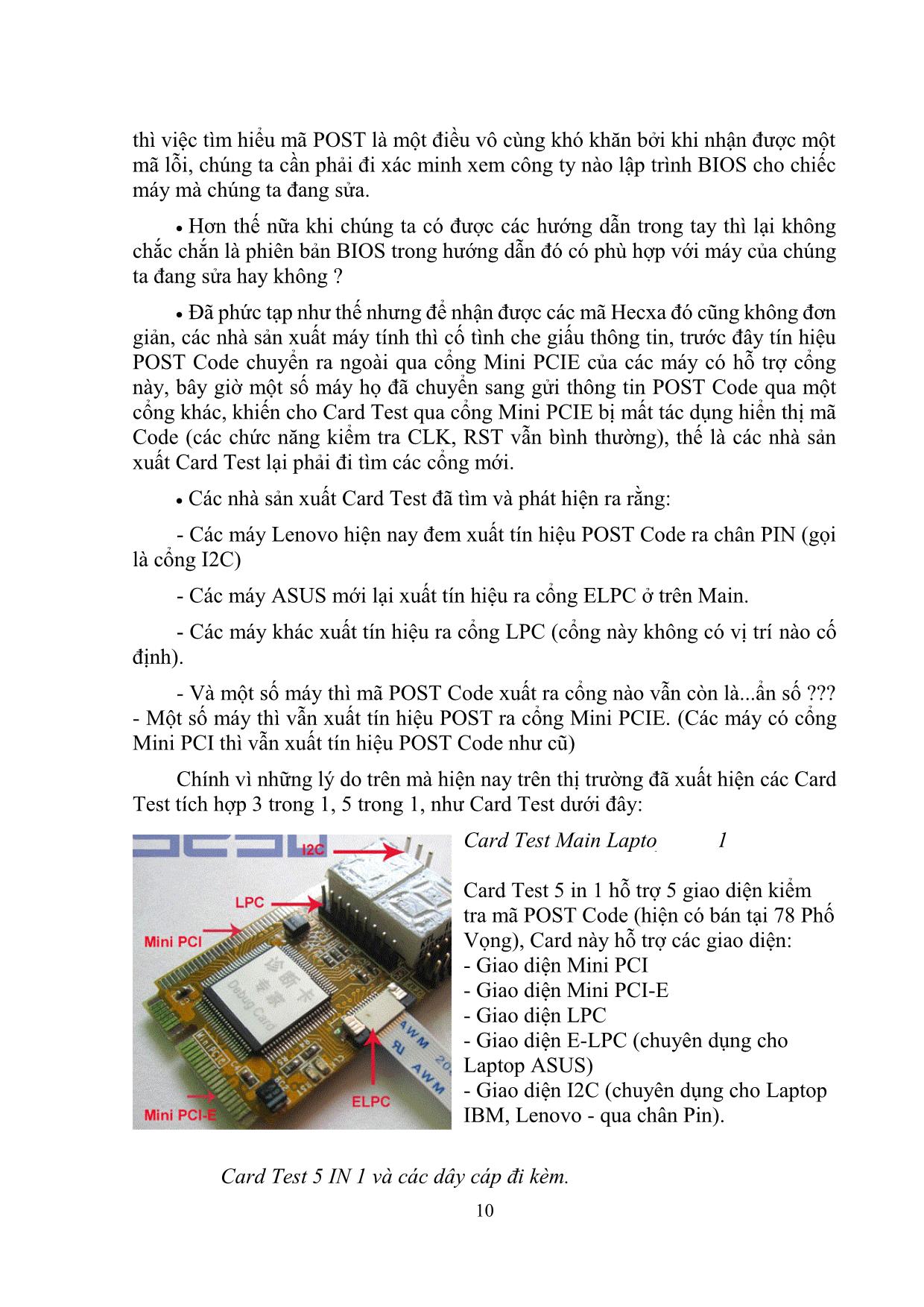 Giáo trình Sửa chữa mainboard trang 10