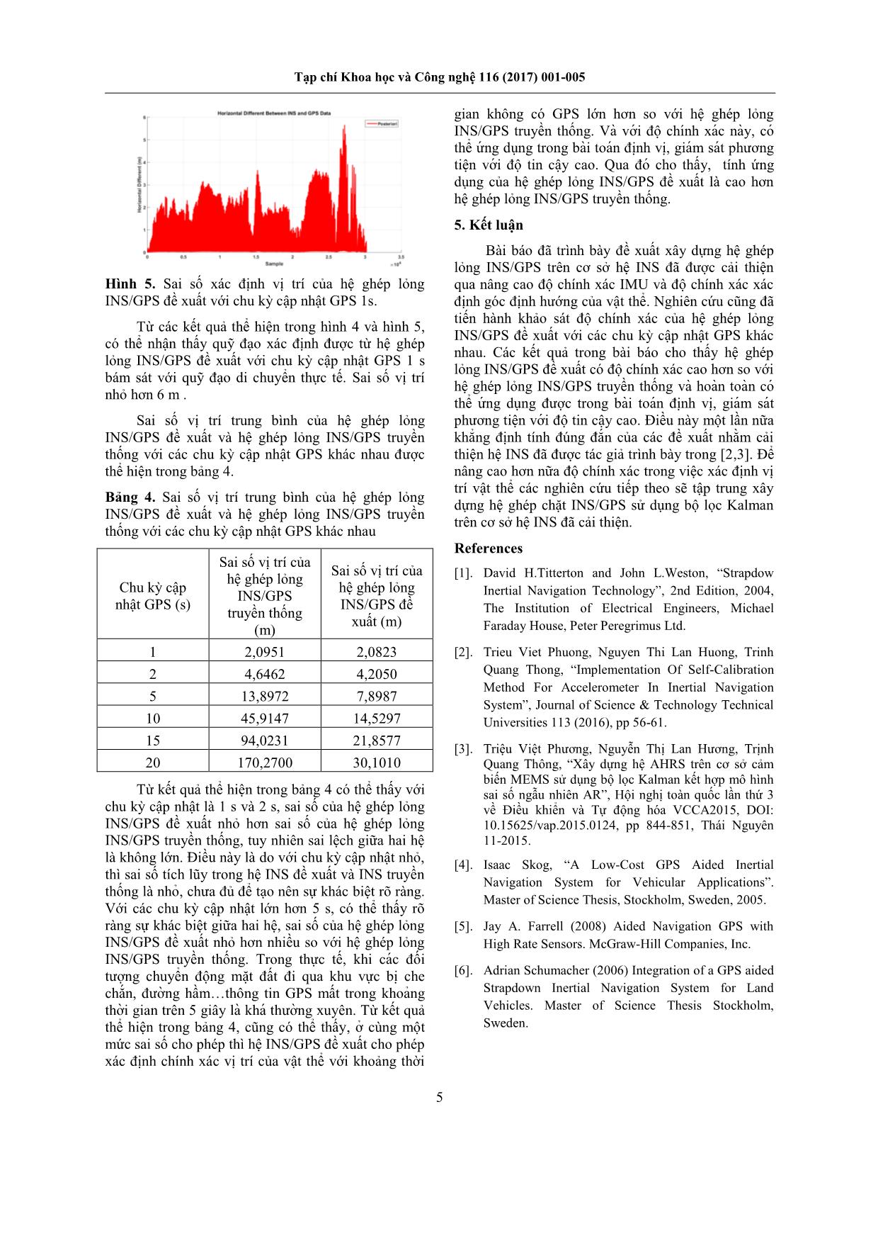 Xây dựng hệ INS/GPS theo cấu trúc ghép lỏng sử dụng bộ lọc Kalman trên cơ sở hệ INS đã được cải thiện độ chính xác trang 5