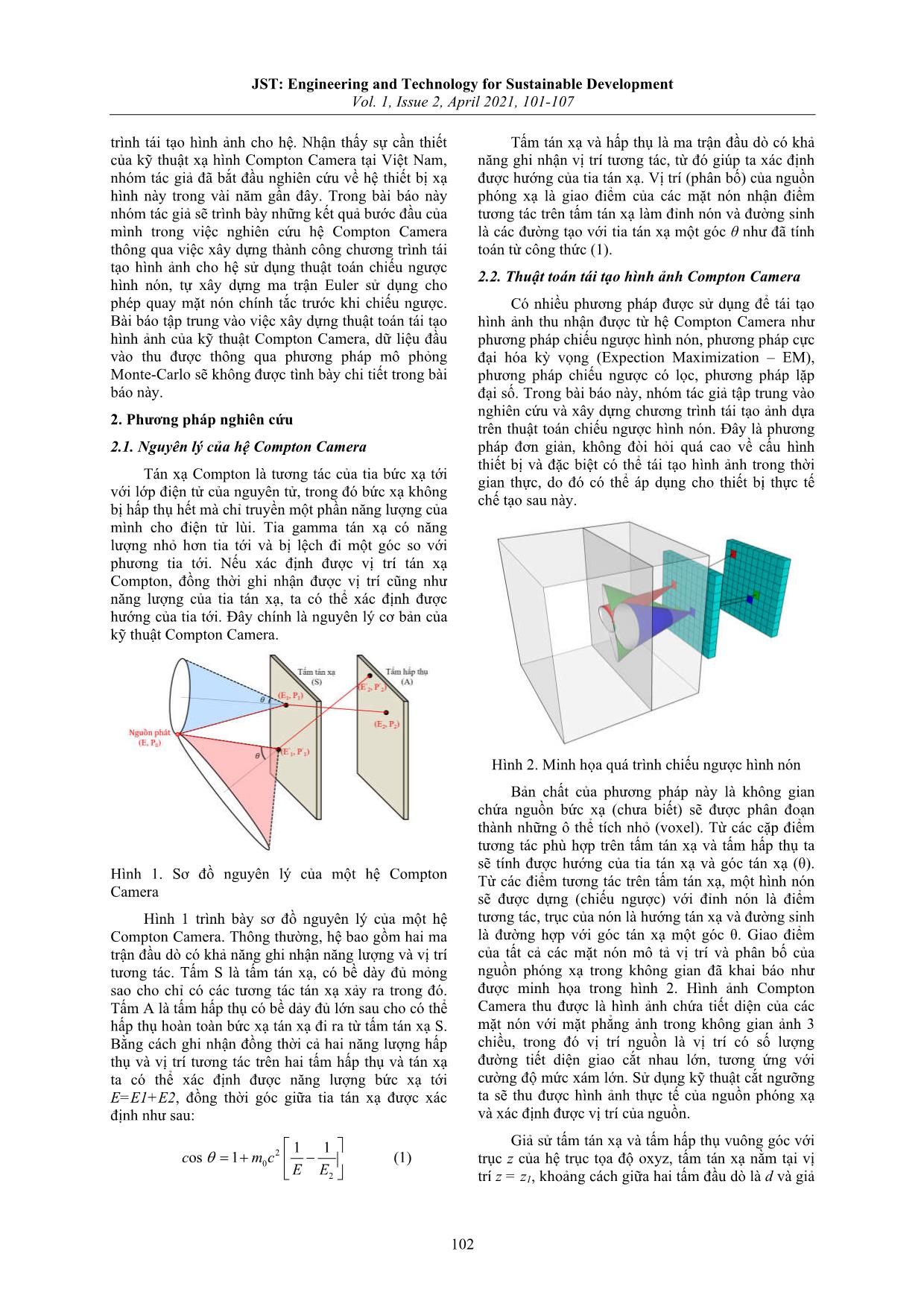 Xây dựng thuật toán tái tạo ảnh trong thời gian thực cho hệ thiết bị xạ hình Compton Camera trang 2