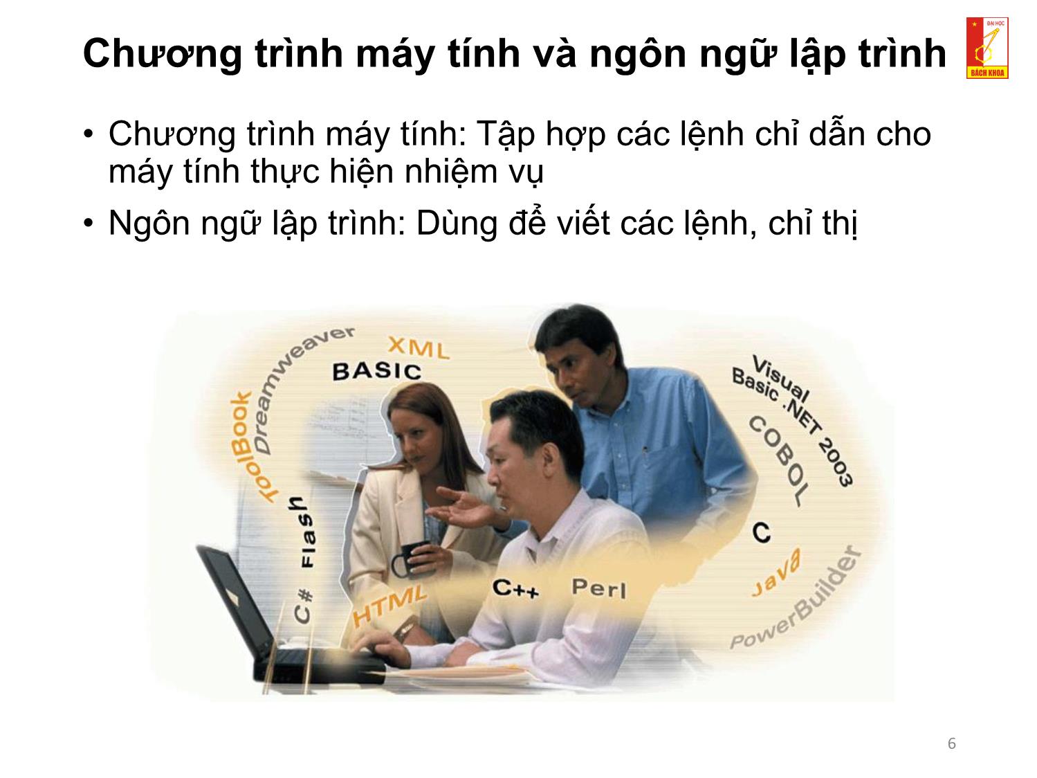 Bài giảng Kỹ thuật lập trình - Chương 1: Tổng quan về kỹ thuật lập trình trang 6