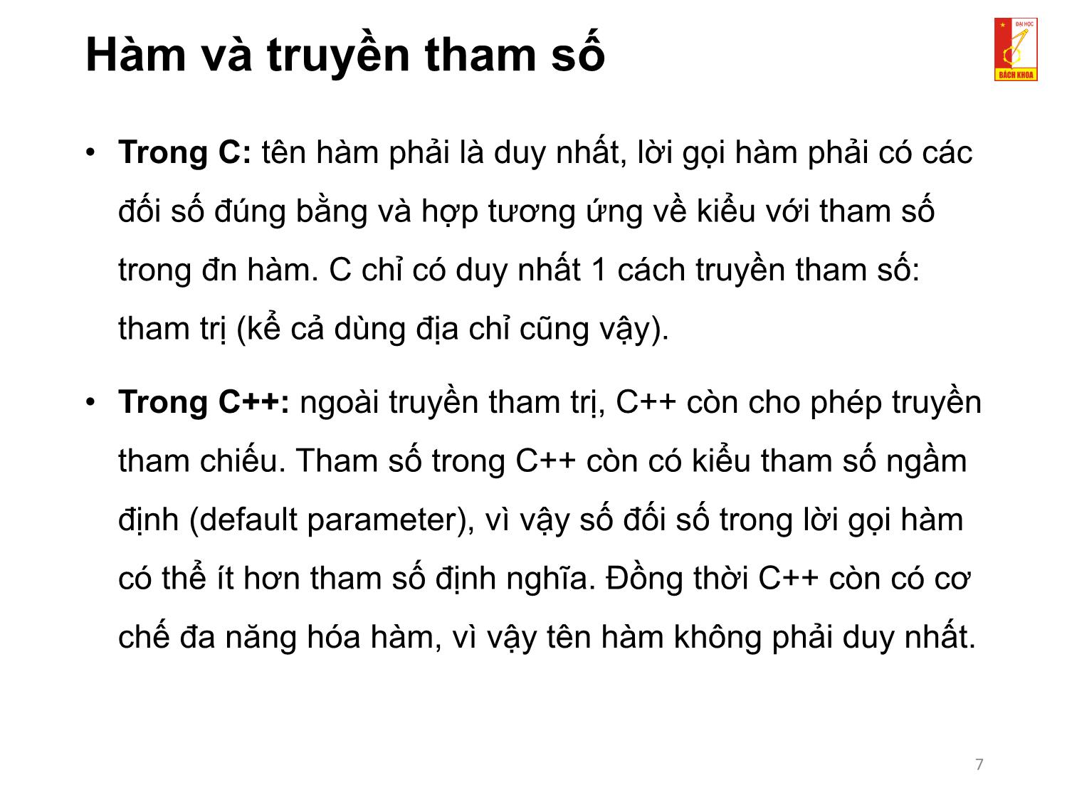 Bài giảng Kỹ thuật lập trình - Chương 3: Hàm trang 7