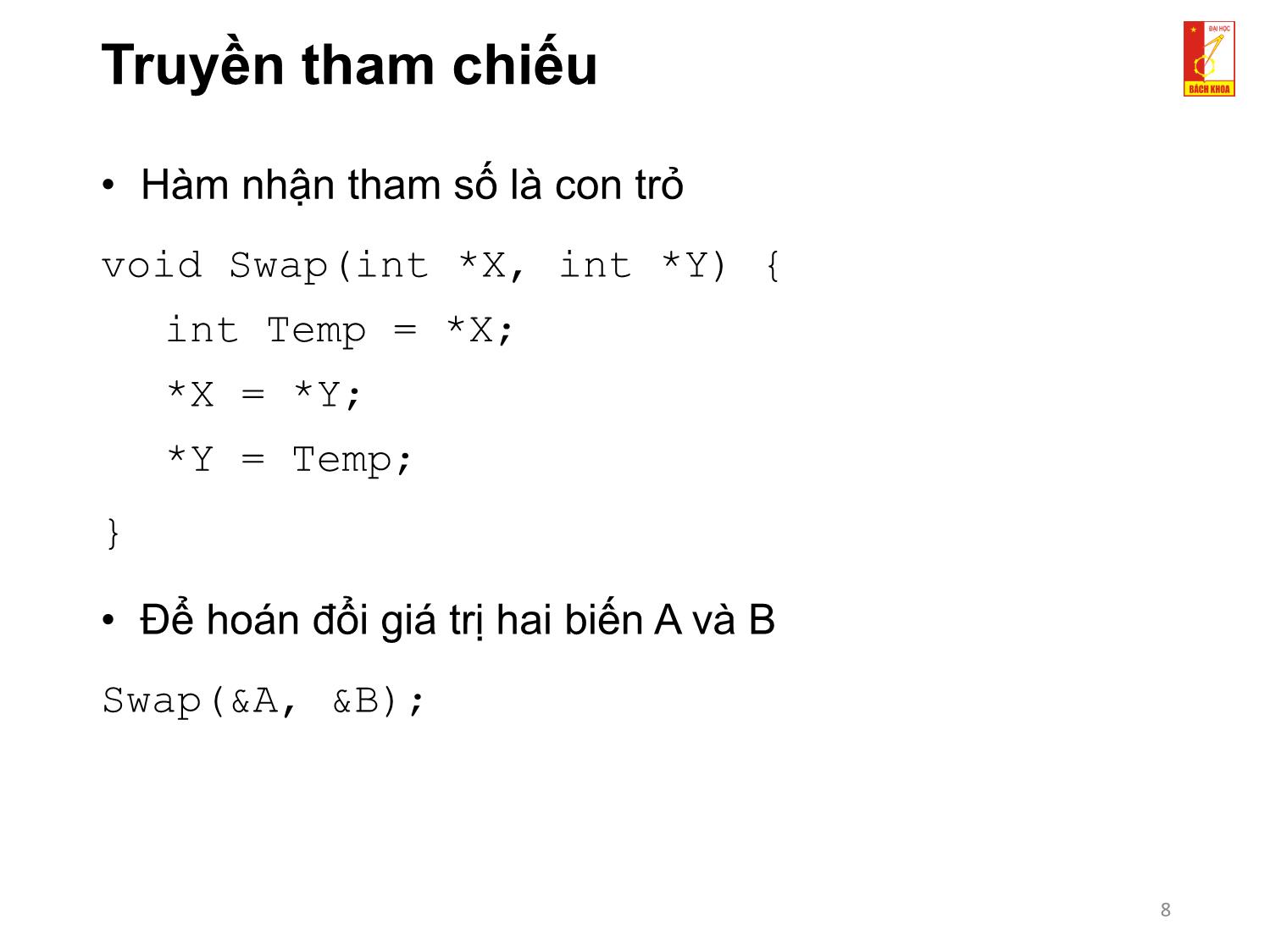 Bài giảng Kỹ thuật lập trình - Chương 3: Hàm trang 8