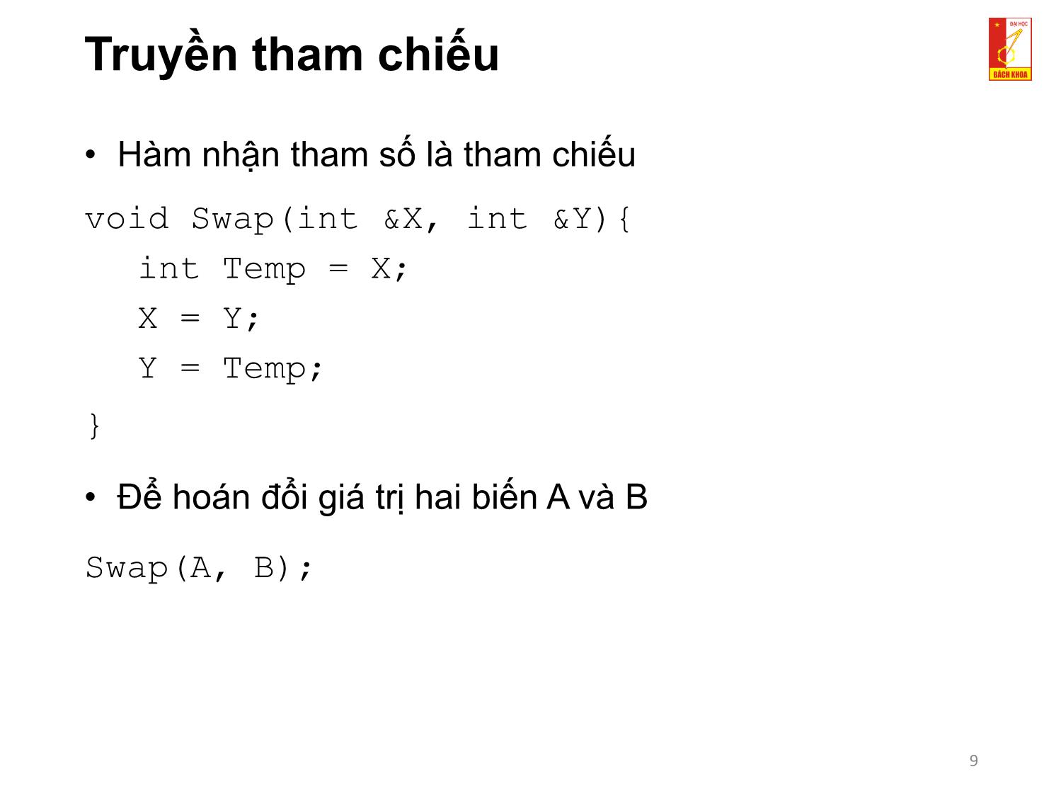 Bài giảng Kỹ thuật lập trình - Chương 3: Hàm trang 9