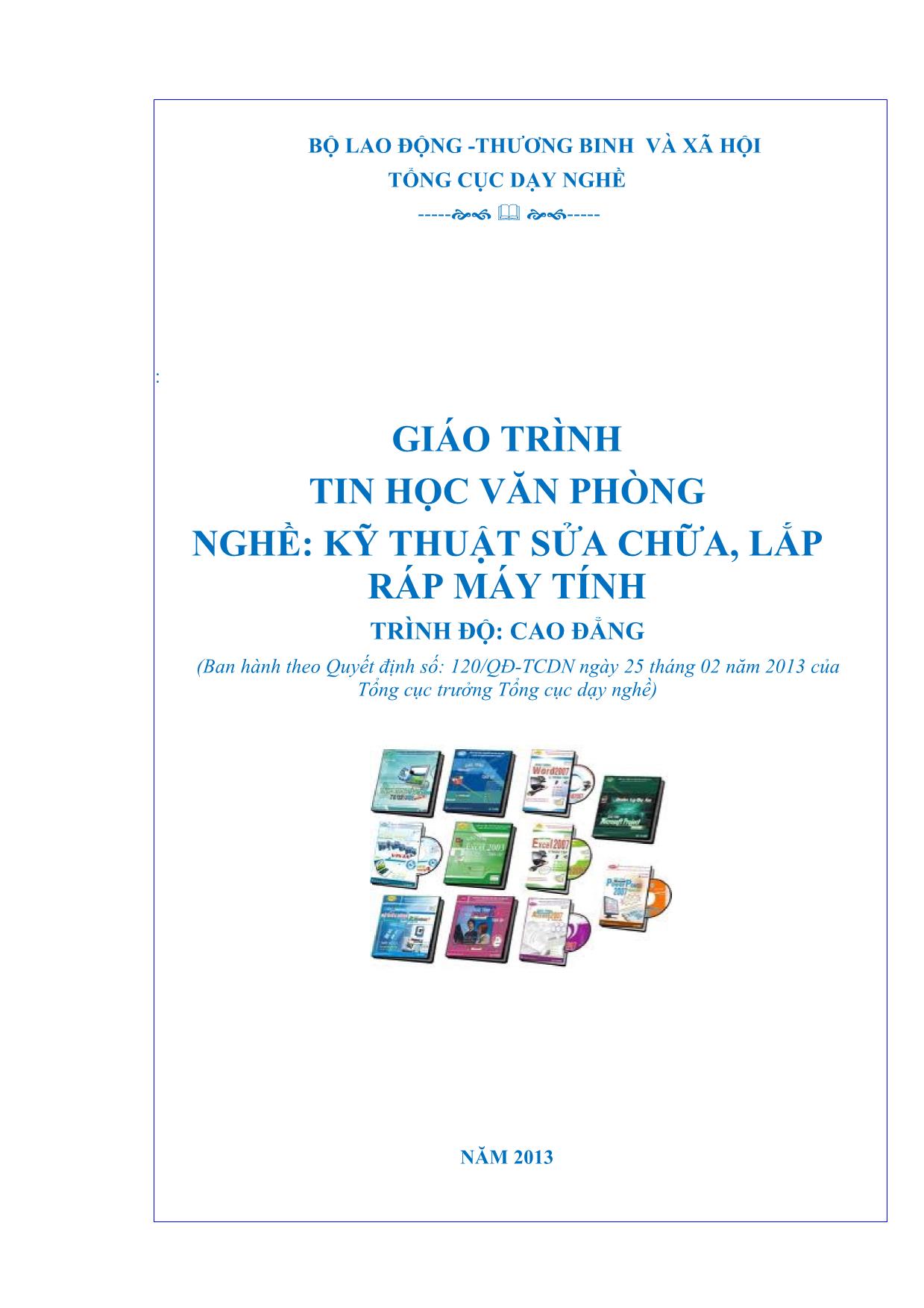 Giáo trình Tin học văn phòng - Bài 1: Kỹ thuật soạn thảo văn bản trang 1