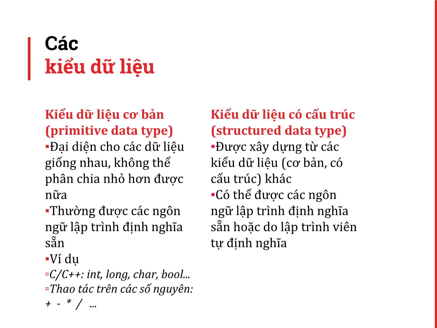 Bài giảng Kỹ thuật lập trình - Chương 7: Cấu trúc dữ liệu trang 5