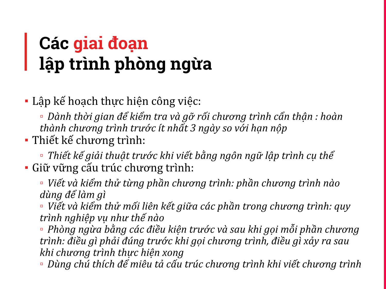 Bài giảng Kỹ thuật lập trình - Chương 8: Lập trình phòng ngừa trang 7