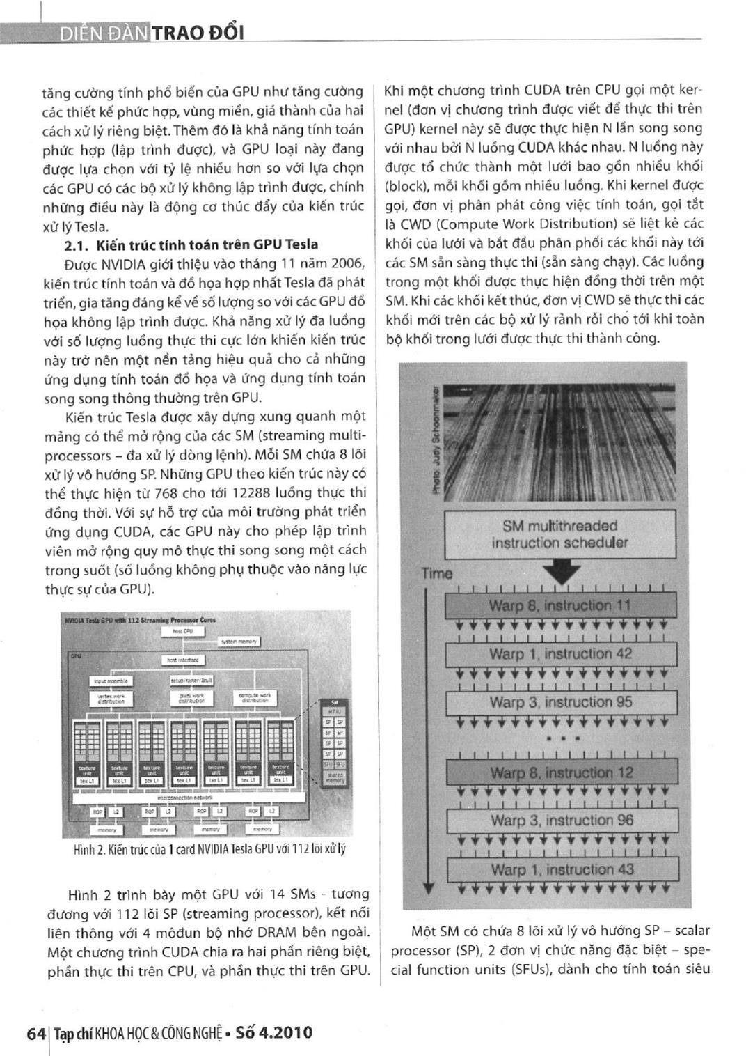 Kiến trúc Tesla và mô hình lập trình song song CUDA trang 2