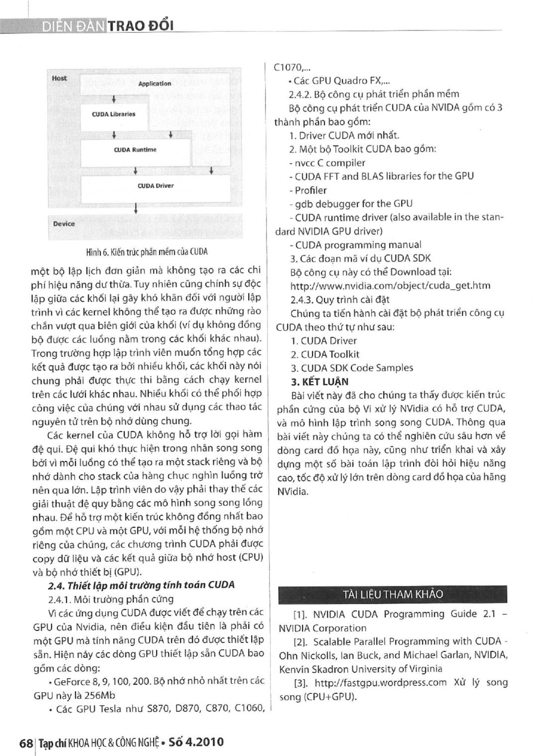 Kiến trúc Tesla và mô hình lập trình song song CUDA trang 6