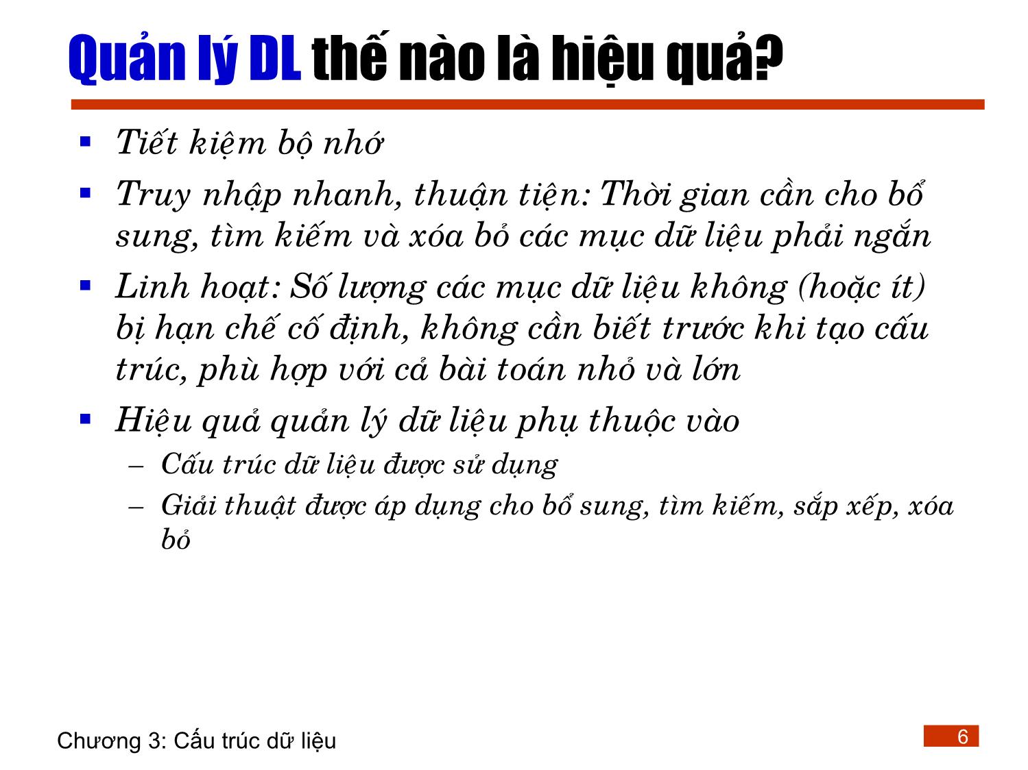 Bài giảng Lập trình - Chương 3: Cấu trúc dữ liệu trang 6