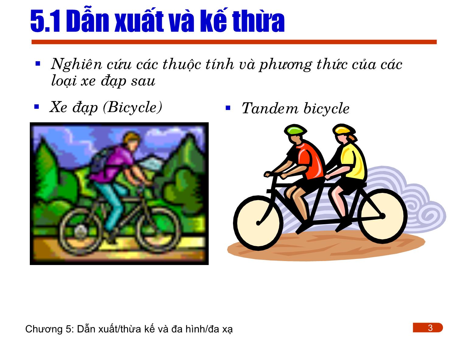 Bài giảng Lập trình - Chương 5: Dẫn xuất/thừa kế và đa hình/đa xạ trang 3