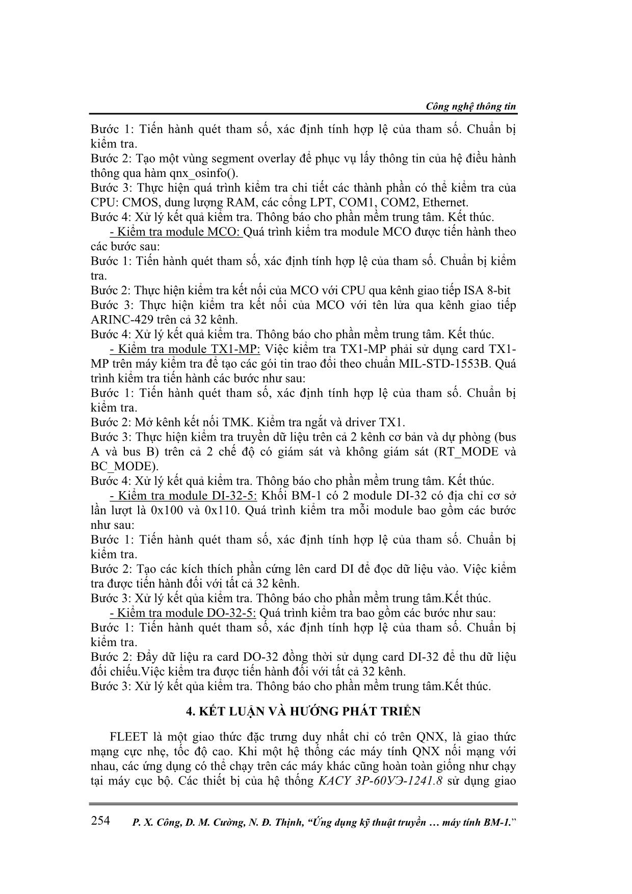 Ứng dụng kỹ thuật truyền thông điệp trên giao thức mạng FLEET đặc trưng của QNX 4 trong kiểm tra kỹ thuật khối máy tính MB-1 trang 6