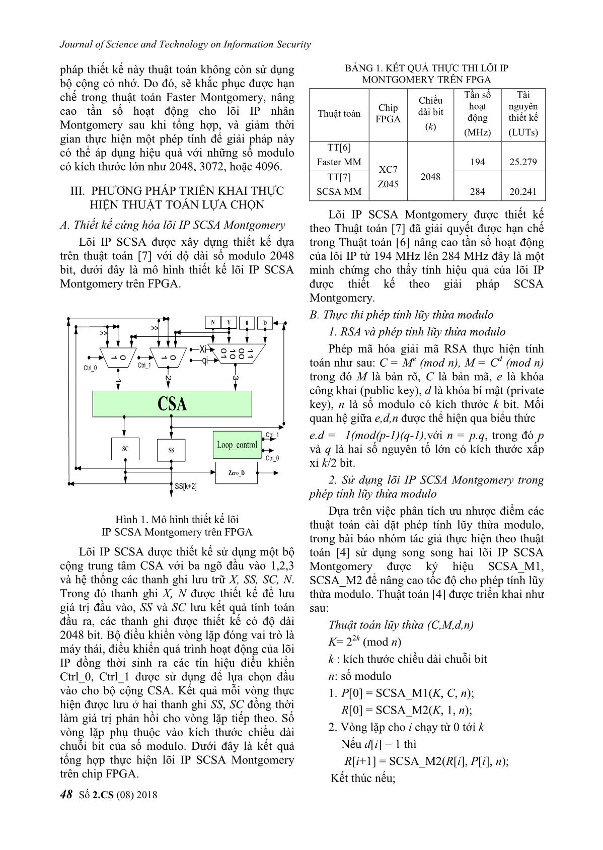 Về một giải pháp cứng hóa phép tính lũy thừa modulo trang 4