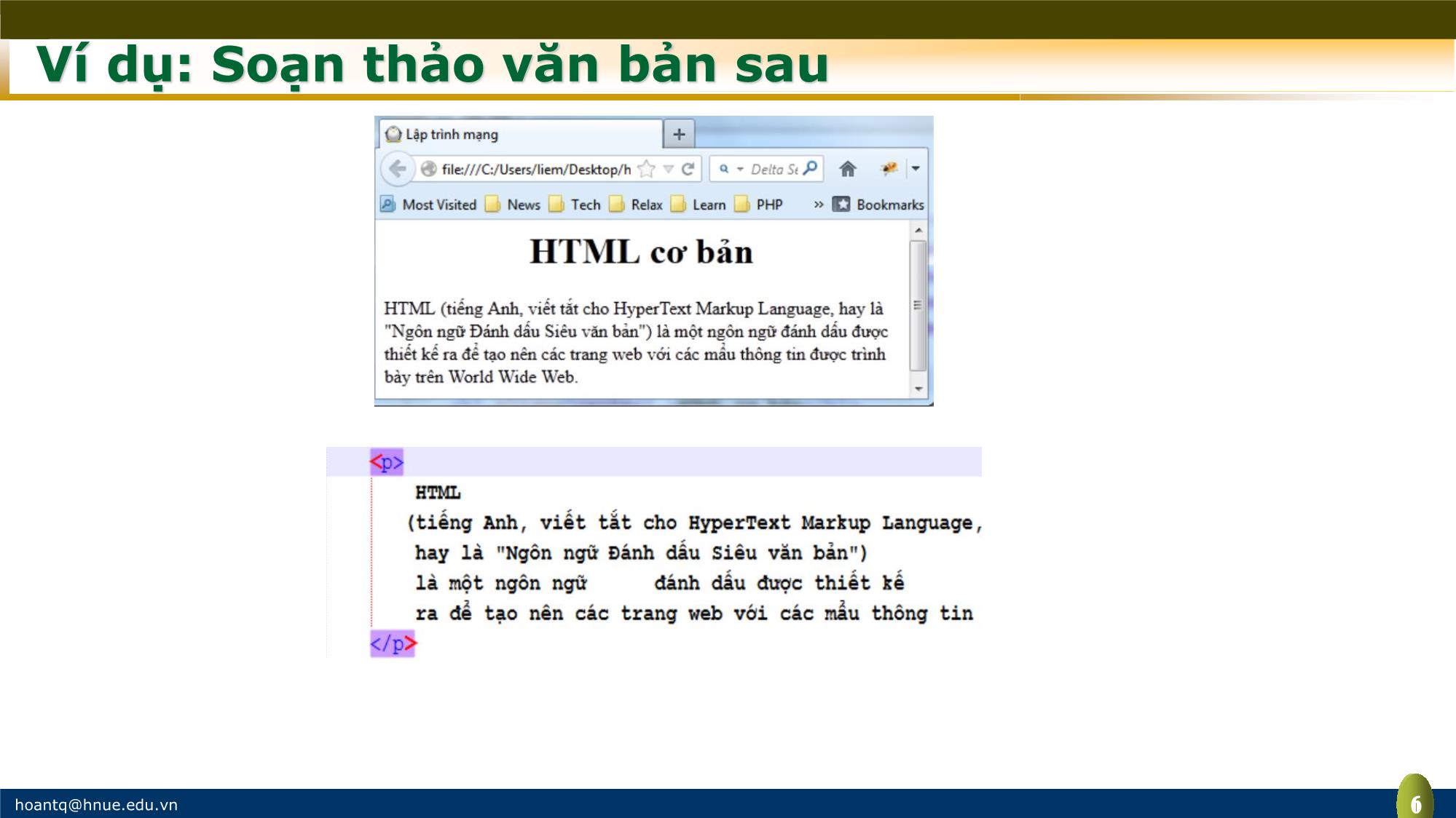 Bài giảng Lập trình mạng - Nguyễn Thị Quỳnh Hoa trang 6