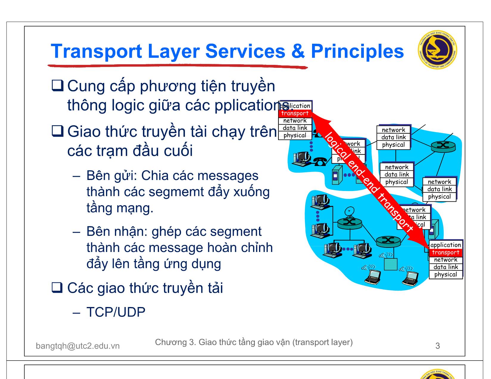 Bài giảng Mạng máy tính - Chương 3: Tầng giao vận trang 3