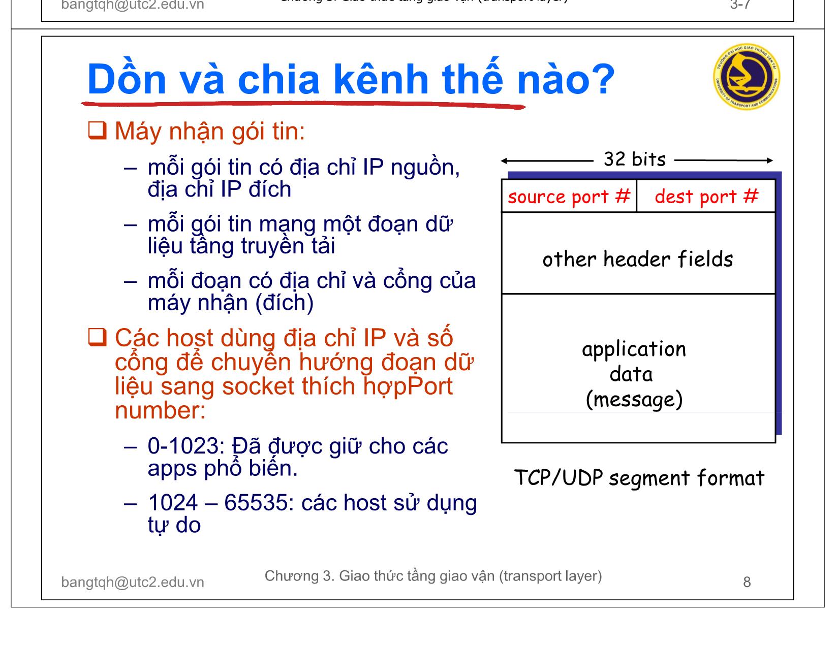 Bài giảng Mạng máy tính - Chương 3: Tầng giao vận trang 8