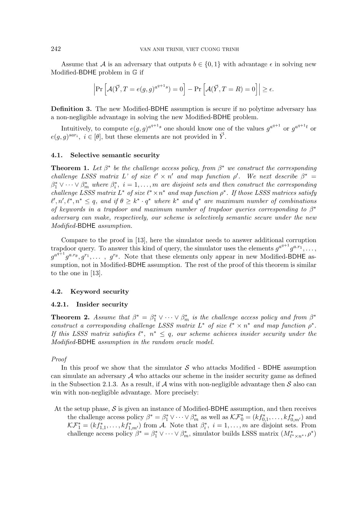 A ciphertext - Policy attribute-based searchable encryption scheme in non - interactive model trang 10