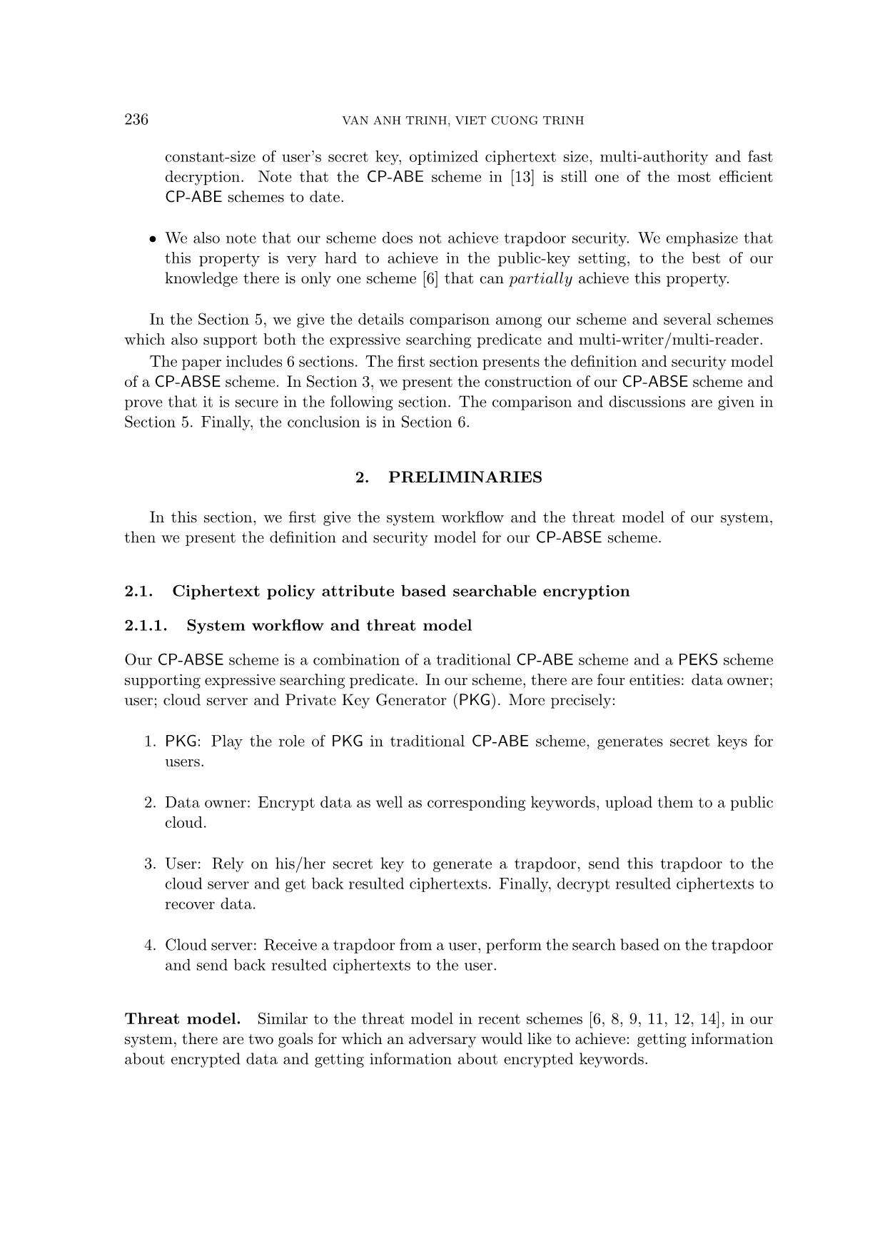 A ciphertext - Policy attribute-based searchable encryption scheme in non - interactive model trang 4