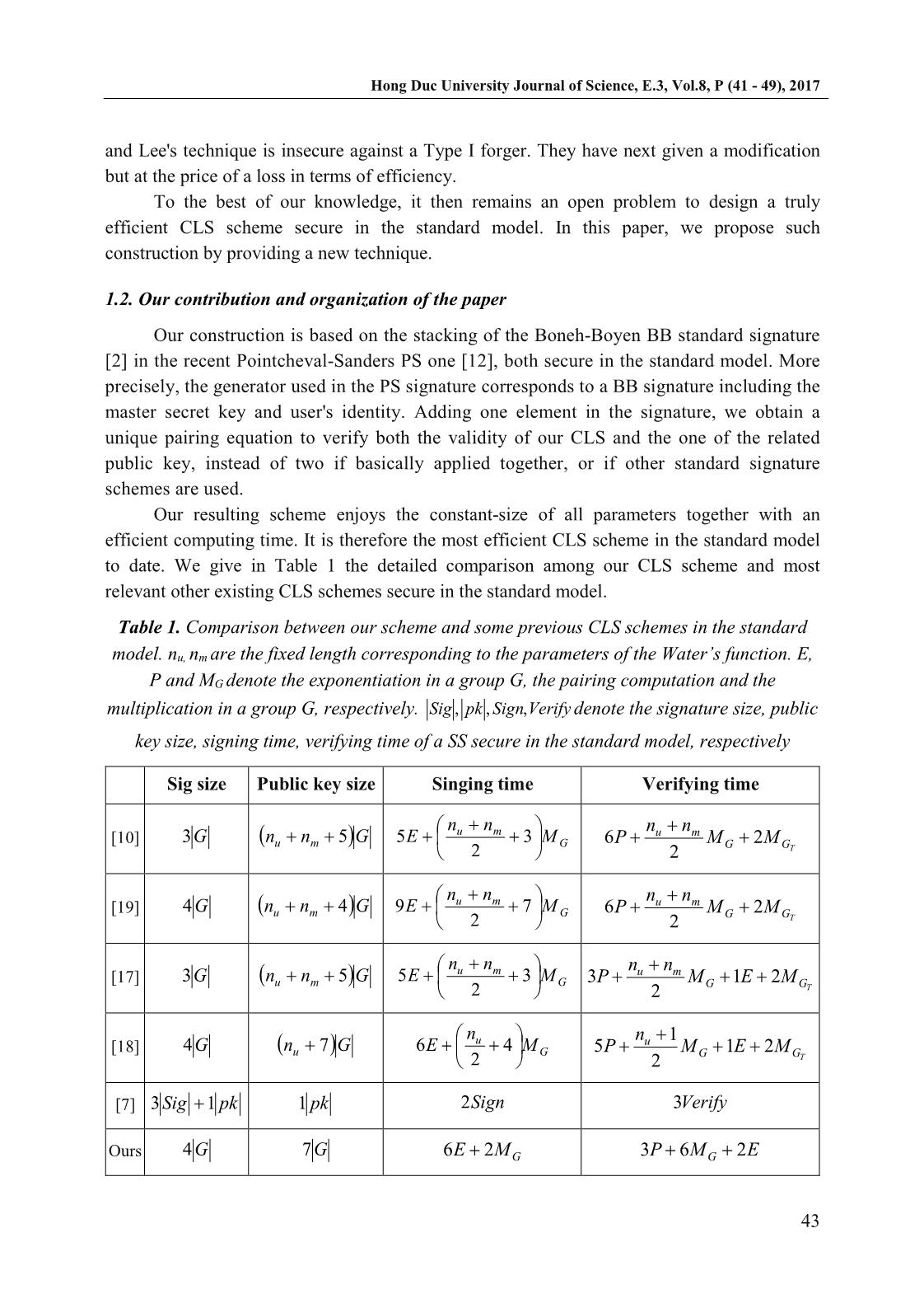 A certificateless signature scheme without random oracles trang 3