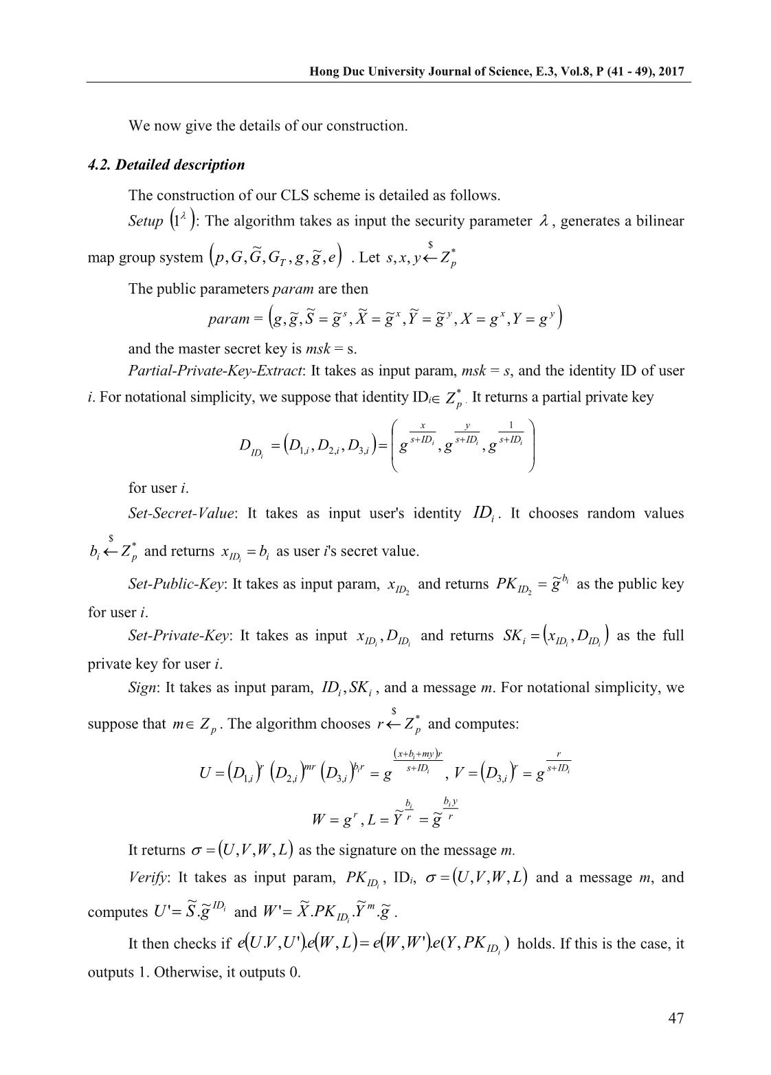 A certificateless signature scheme without random oracles trang 7