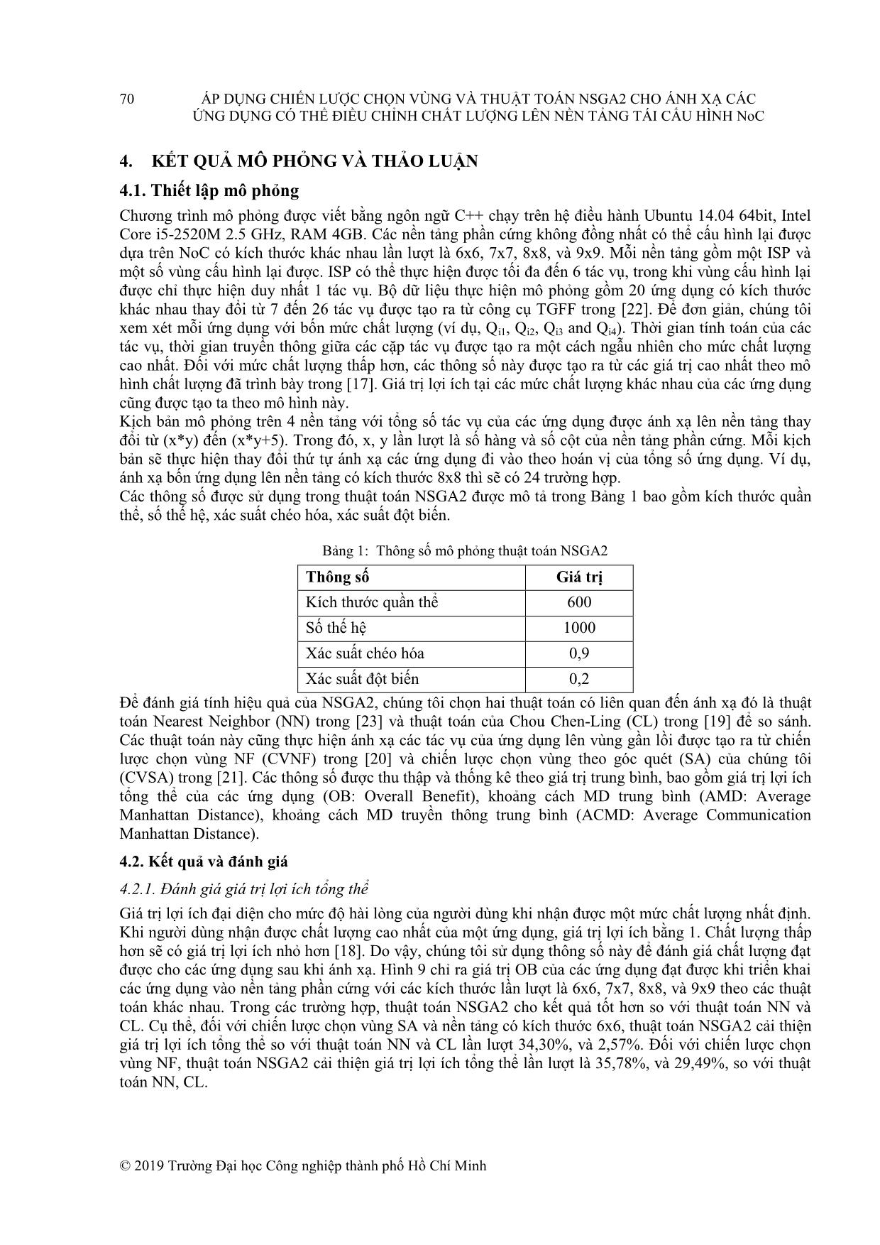 Áp dụng chiến lược chọn vùng và thuật toán NSGA2 cho ánh xạ các ứng dụng có thể điều chỉnh chất lượng lên nền tảng tái cấu hình NoC trang 9