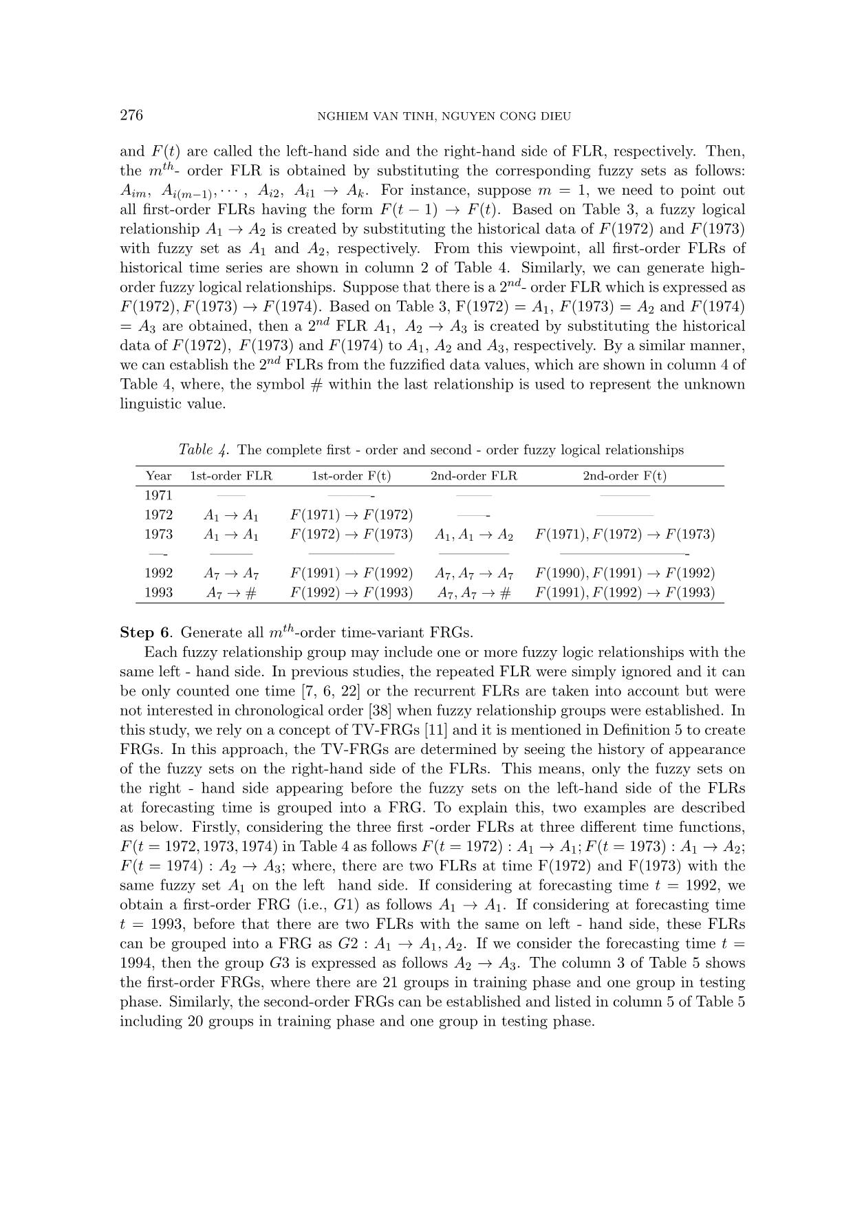 A new hybrid fuzzy time series forecasting model based on combing fuzzy C-Means clustering and particle swam optimization trang 10