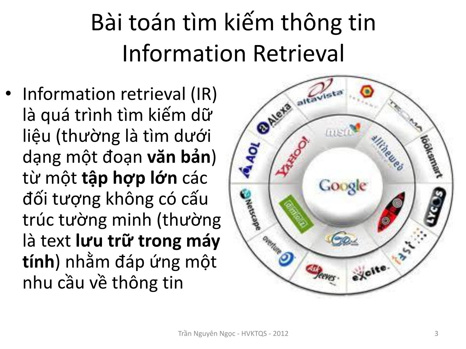 Bài giảng Công nghệ XML và WEB ngữ nghĩa - Bài 5: Thông tin và internet - Trần Nguyên Ngọc trang 3