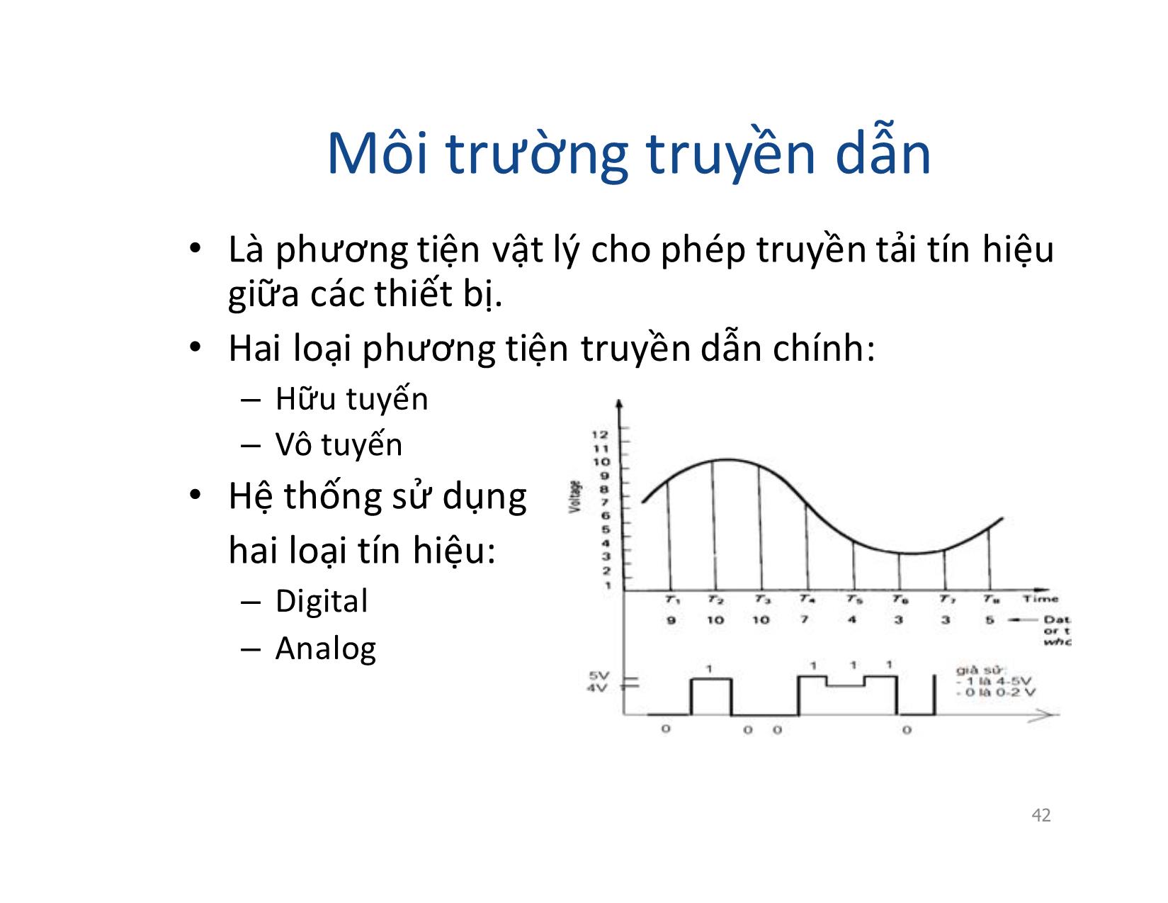 Bài giảng Mạng máy tính - Chương 3: Phương tiện truyền dẫn và các thiết bị liên kết mạng - Vũ Quốc Oai trang 2