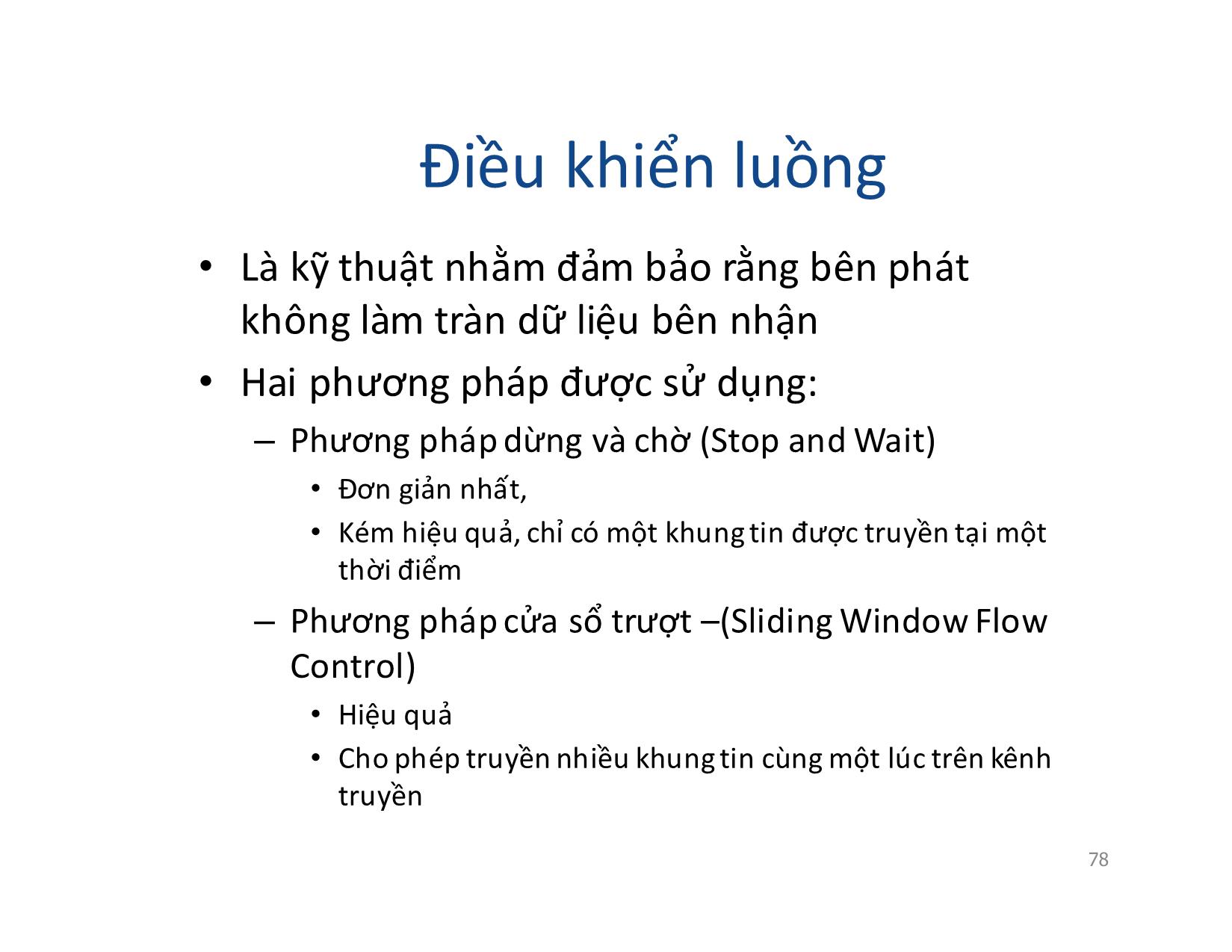 Bài giảng Mạng máy tính - Chương 4: Data Link - Vũ Quốc Oai trang 2