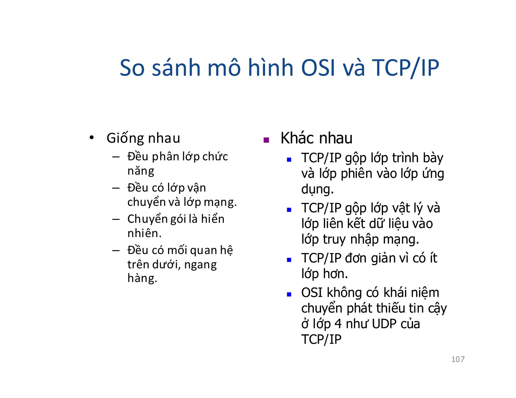 Bài giảng Mạng máy tính - Chương 5: TCP/IP - Vũ Quốc Oai trang 8