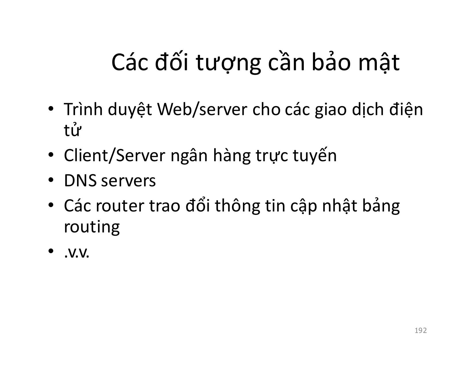 Bài giảng Mạng máy tính - Chương 6: Bảo mật mạng - Vũ Quốc Oai trang 3