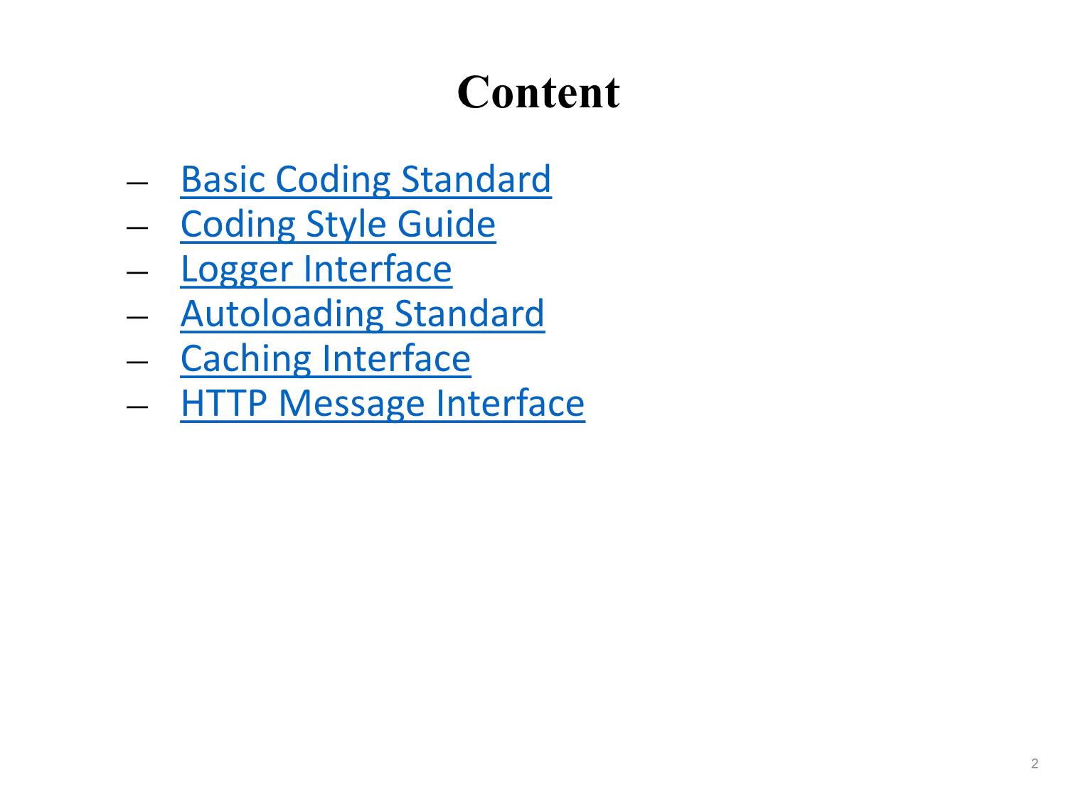 Bài giảng Phát triển phần mềm nguồn mở - Bài 3: PHP Standards Recommendations - Nguyễn Hữu Thể trang 2