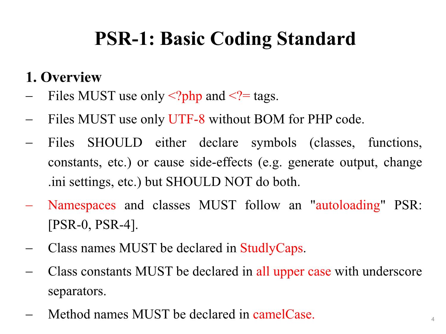 Bài giảng Phát triển phần mềm nguồn mở - Bài 3: PHP Standards Recommendations - Nguyễn Hữu Thể trang 4