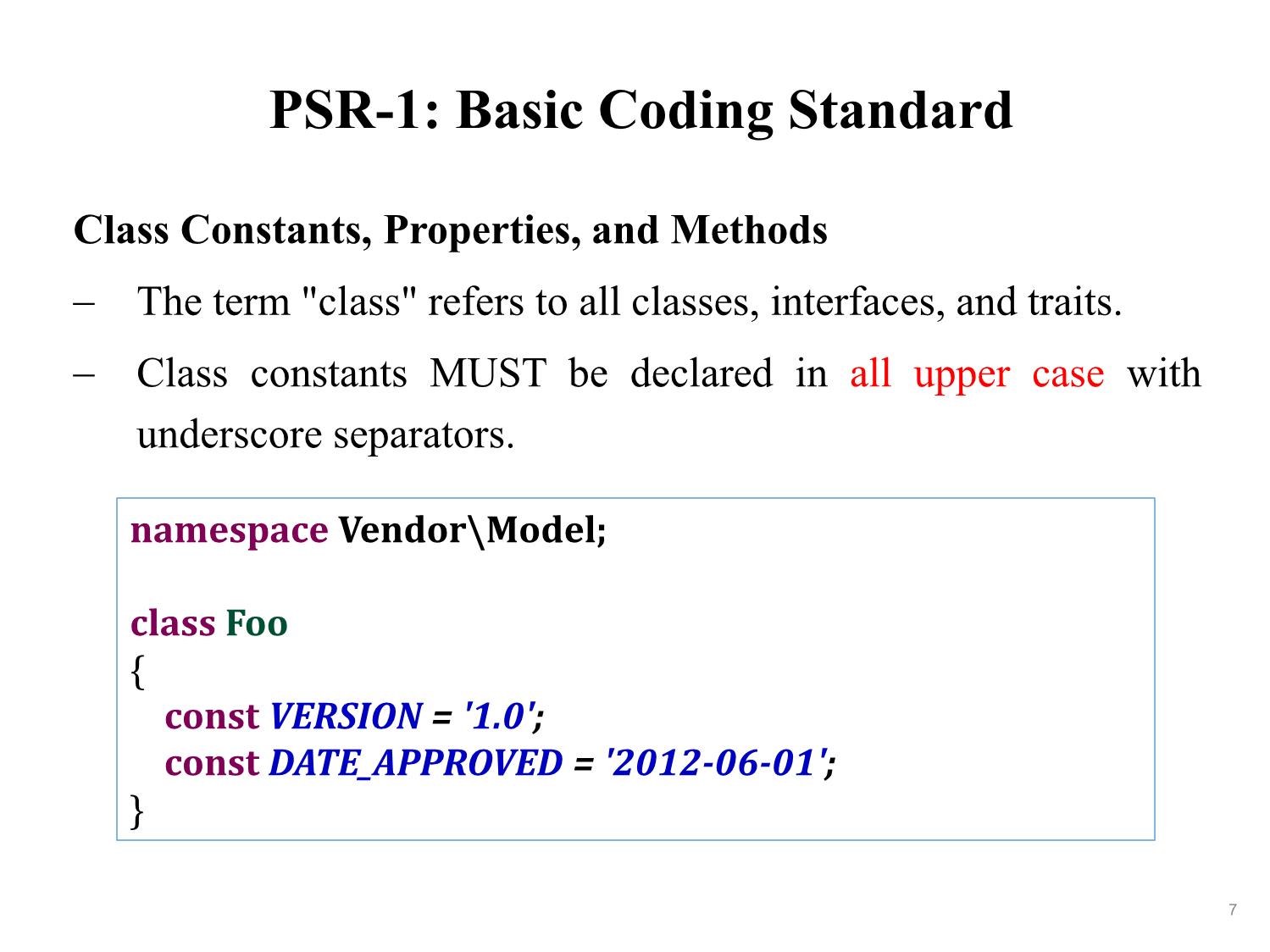 Bài giảng Phát triển phần mềm nguồn mở - Bài 3: PHP Standards Recommendations - Nguyễn Hữu Thể trang 7