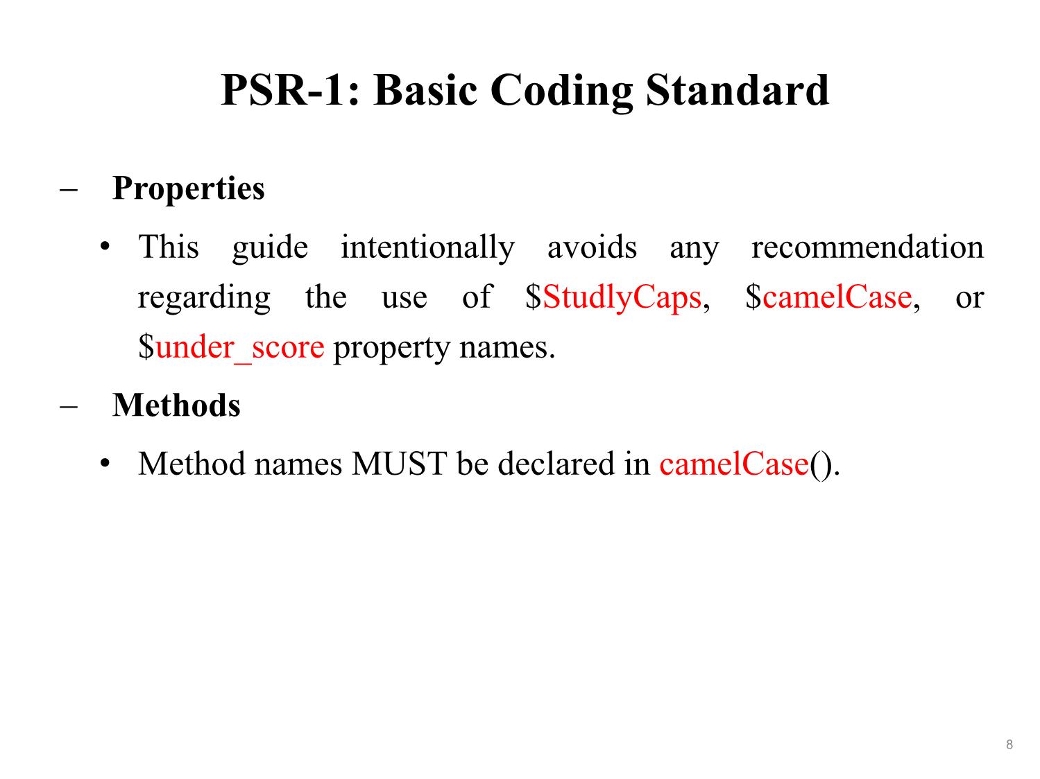 Bài giảng Phát triển phần mềm nguồn mở - Bài 3: PHP Standards Recommendations - Nguyễn Hữu Thể trang 8