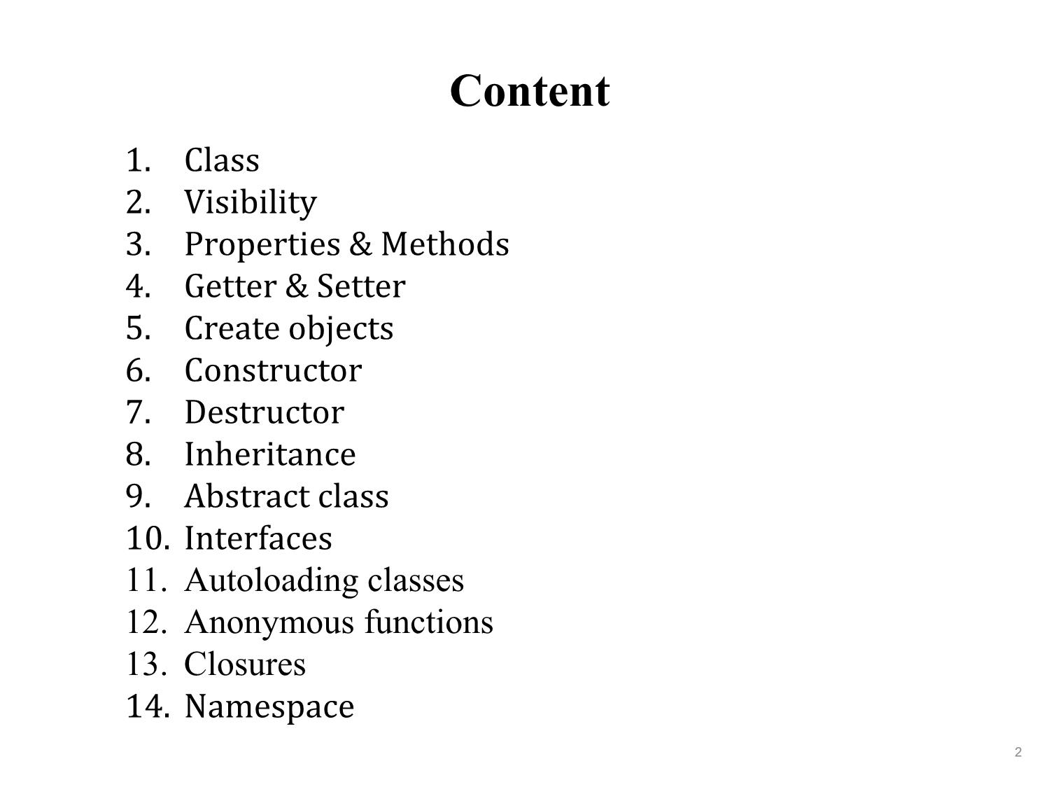 Bài giảng Phát triển phần mềm nguồn mở - Bài 4: Object oriented programming - Nguyễn Hữu Thể trang 2