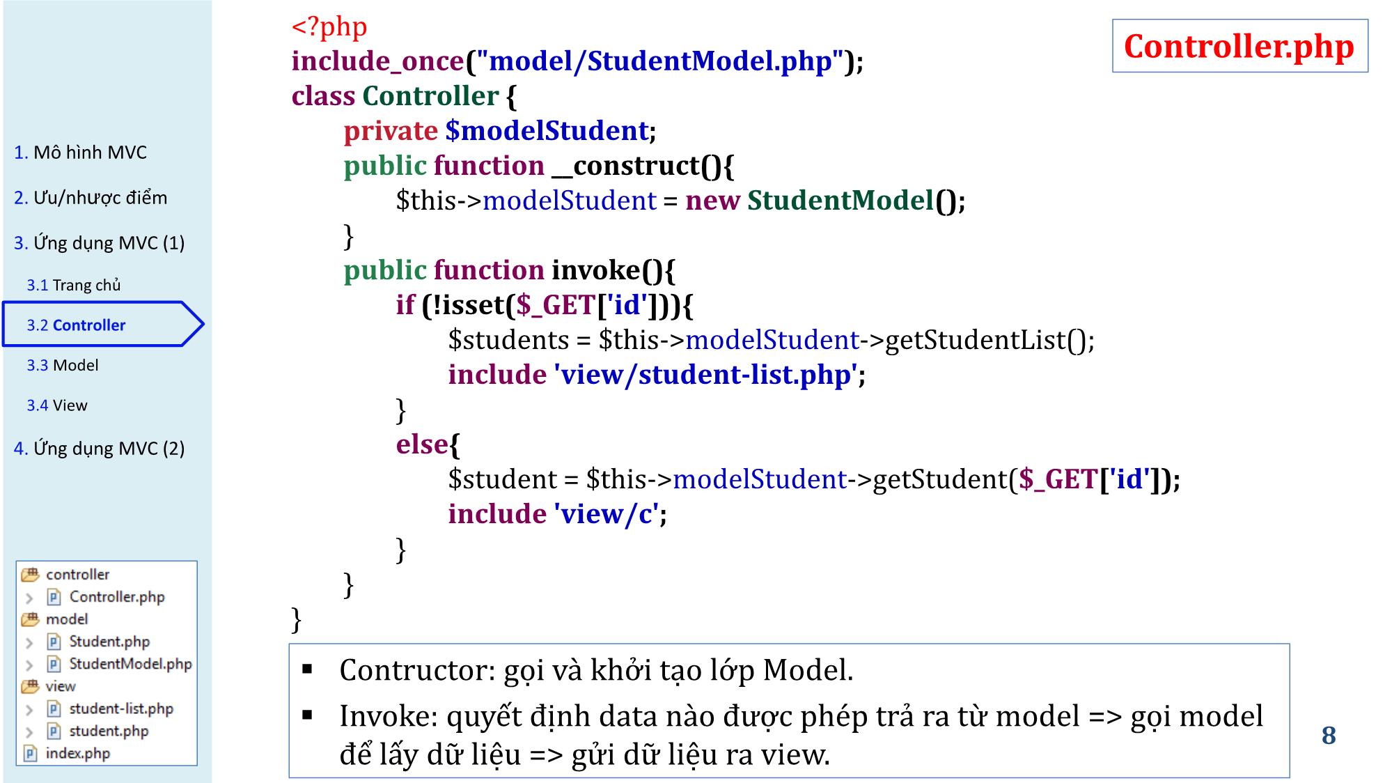Bài giảng Phát triển phần mềm nguồn mở - Bài 5: Mô hình MVC trong PHP - Nguyễn Hữu Thể trang 8