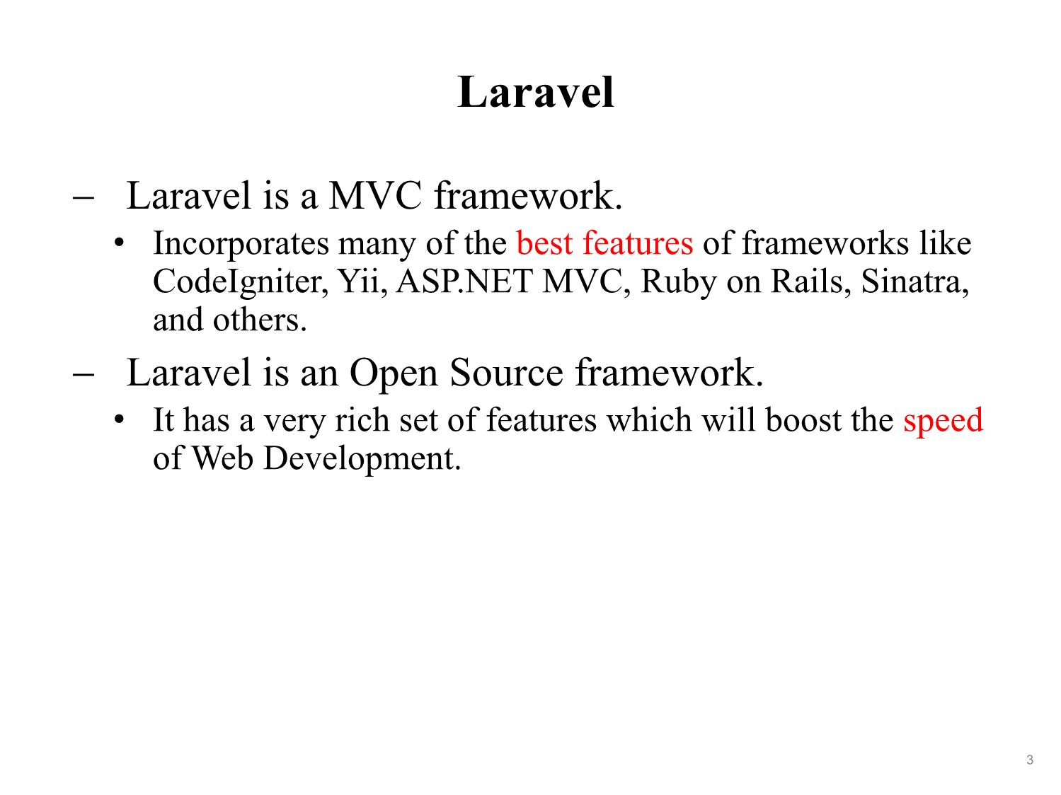 Bài giảng Phát triển phần mềm nguồn mở - Bài 6: Laravel - Nguyễn Hữu Thể trang 3