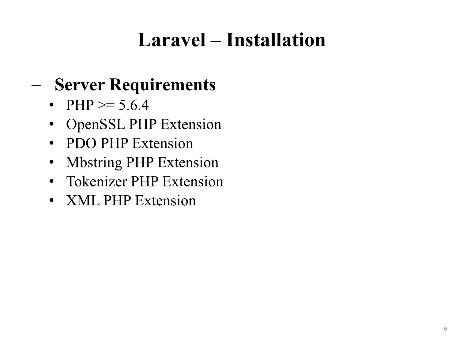 Bài giảng Phát triển phần mềm nguồn mở - Bài 6: Laravel - Nguyễn Hữu Thể trang 6