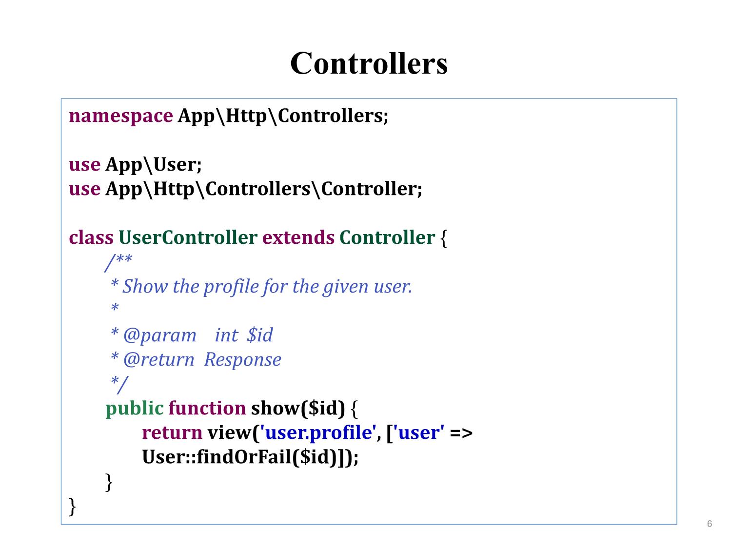 Bài giảng Phát triển phần mềm nguồn mở - Bài 9: Controllers, Request, Response, Session (Tiếp theo) - Nguyễn Hữu Thể trang 6