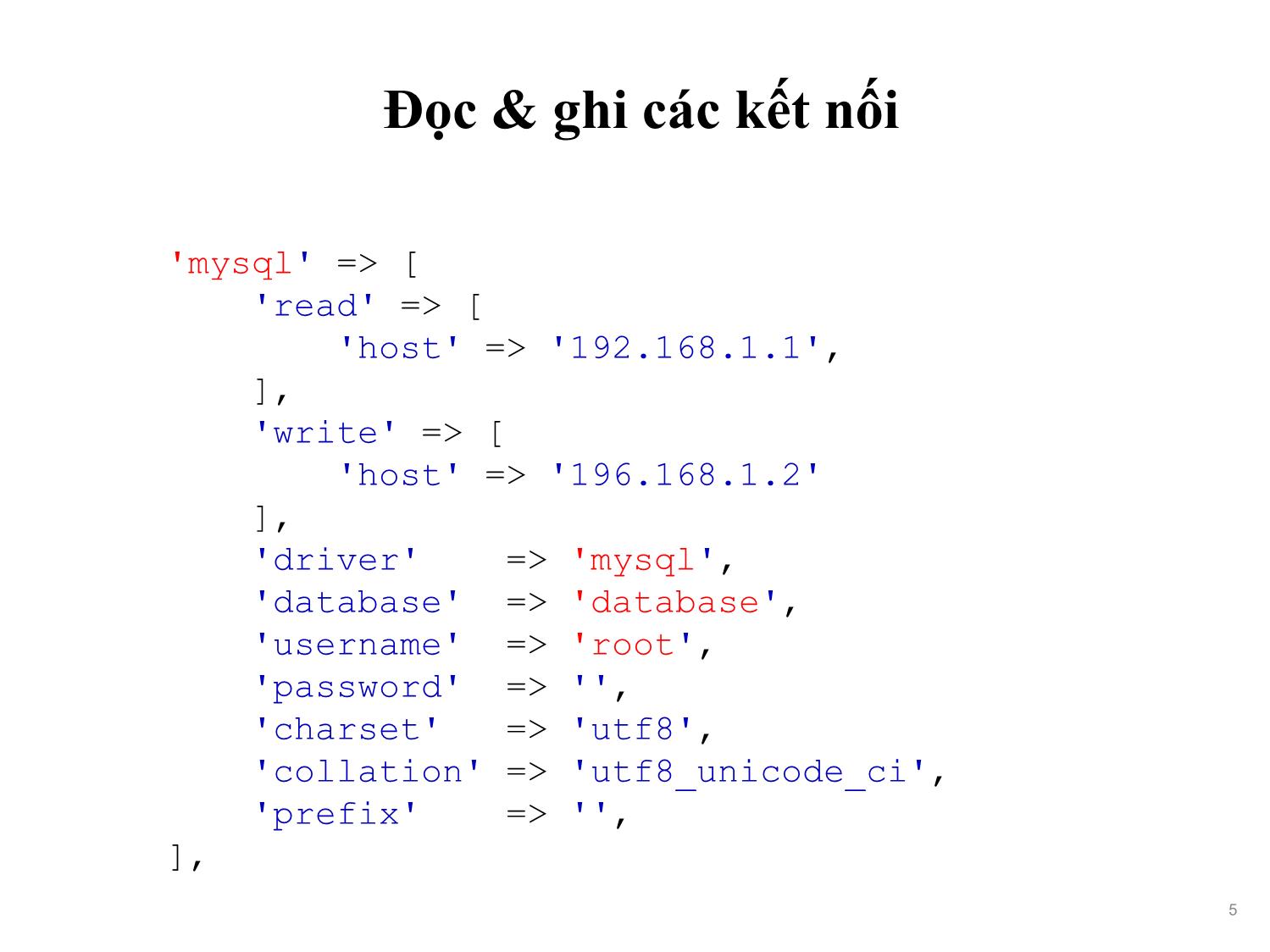 Bài giảng Phát triển phần mềm nguồn mở - Bài 11: Database, Migrations and Seeding (Tiếp theo) - Nguyễn Hữu Thể trang 5