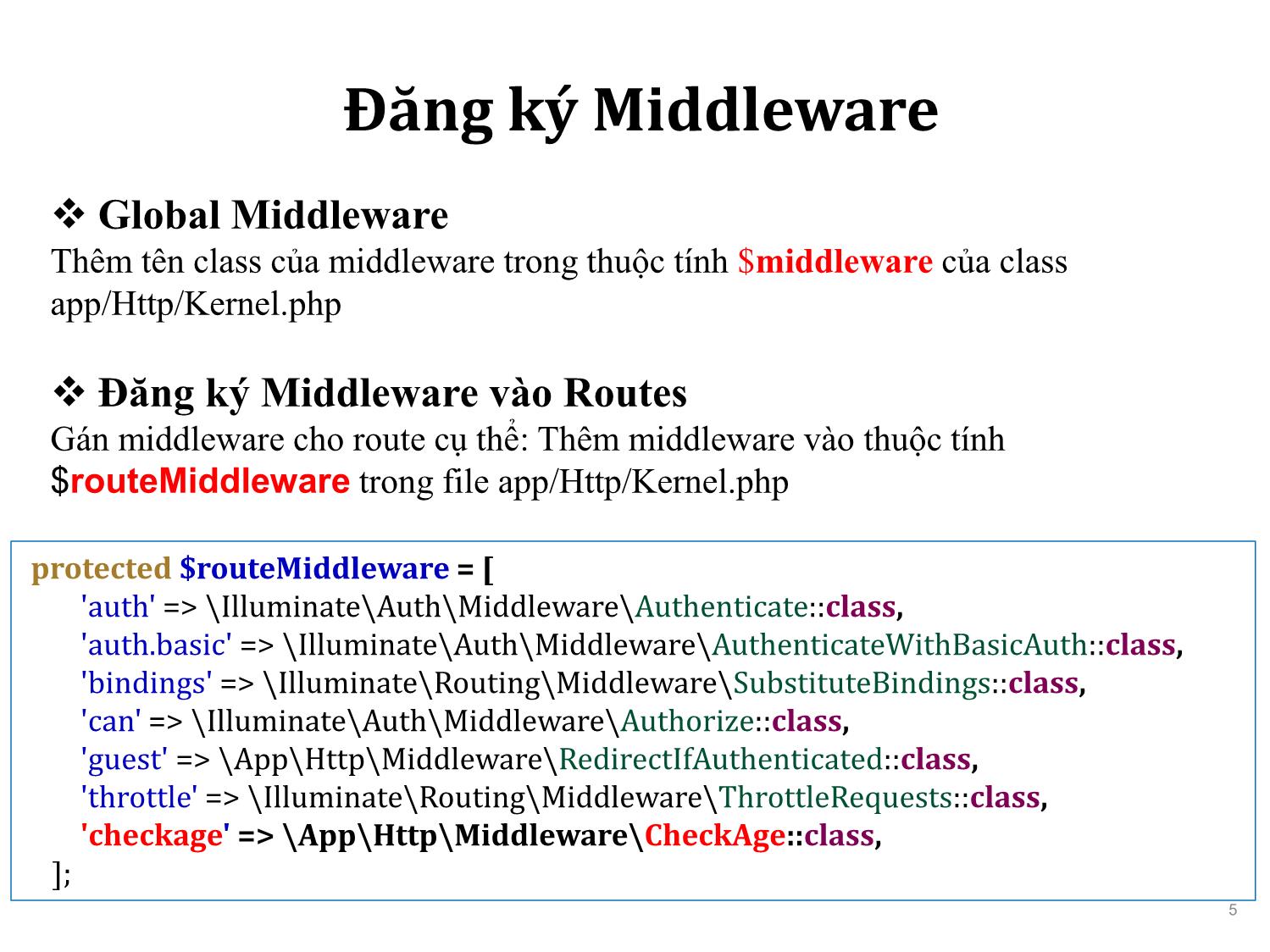 Bài giảng Phát triển phần mềm nguồn mở - Bài 14: Middleware - Nguyễn Hữu Thể trang 5