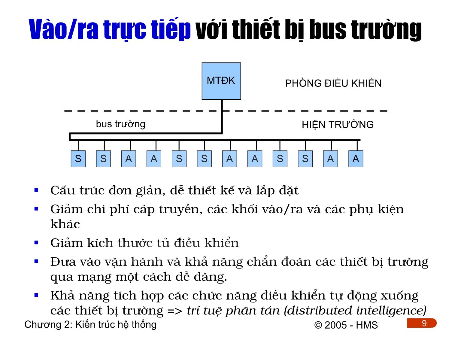 Bài giảng Hệ thống thông tin công nghiệp - Chương 2: Kiến trúc các hệ thống thông tin công nghiệp trang 9