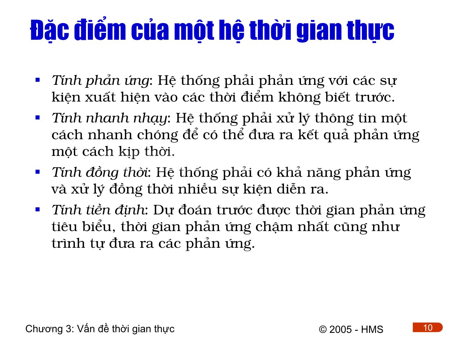 Bài giảng Hệ thống thông tin công nghiệp - Chương 3: Vấn đề thời gian thực trang 10