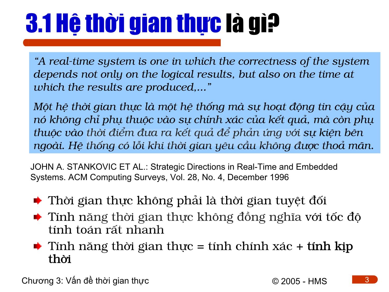 Bài giảng Hệ thống thông tin công nghiệp - Chương 3: Vấn đề thời gian thực trang 3