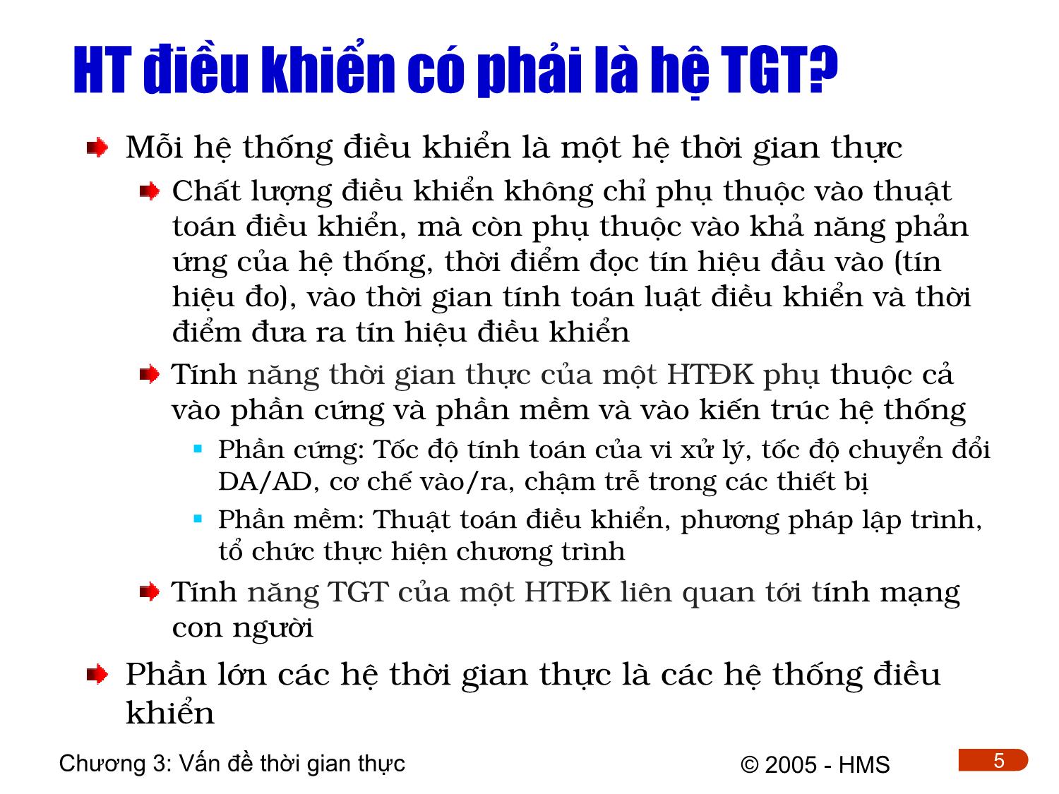 Bài giảng Hệ thống thông tin công nghiệp - Chương 3: Vấn đề thời gian thực trang 5