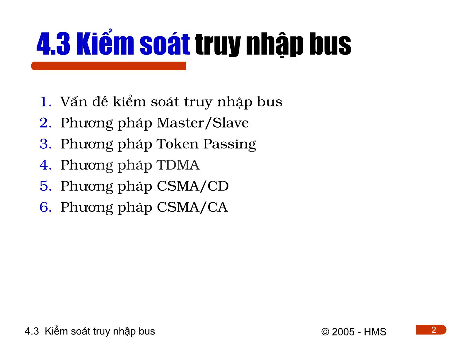 Bài giảng Hệ thống thông tin công nghiệp - Chương 4: Cơ sở truyền thông công nghiệp (Phần 2) trang 2