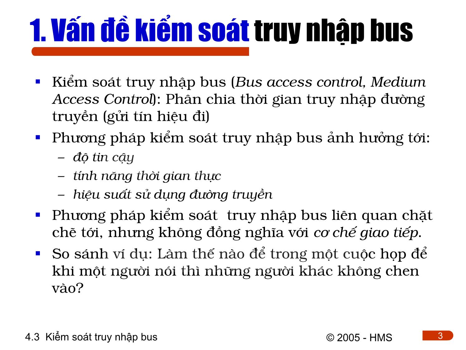 Bài giảng Hệ thống thông tin công nghiệp - Chương 4: Cơ sở truyền thông công nghiệp (Phần 2) trang 3